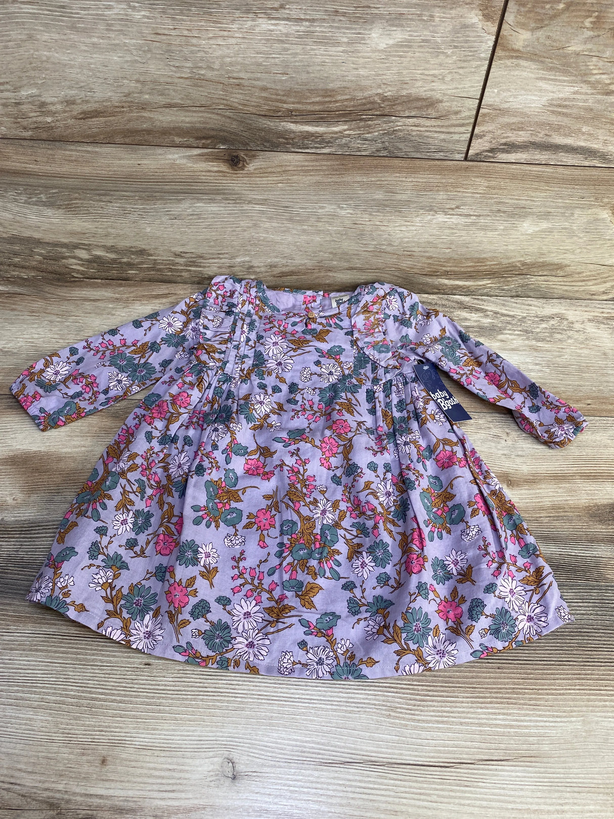 NEW Oshkosh Floral Ruffle Dress Purple sz 18m - Me n Mommy To Be
