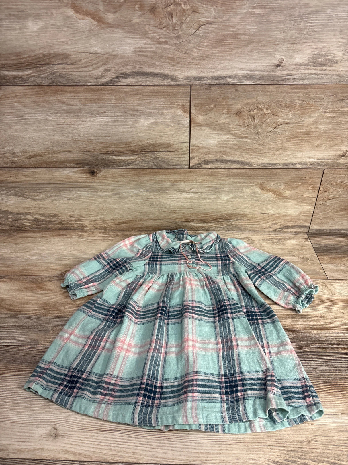 Aprilcornell Plaid Dress Mint sz 12-18m
