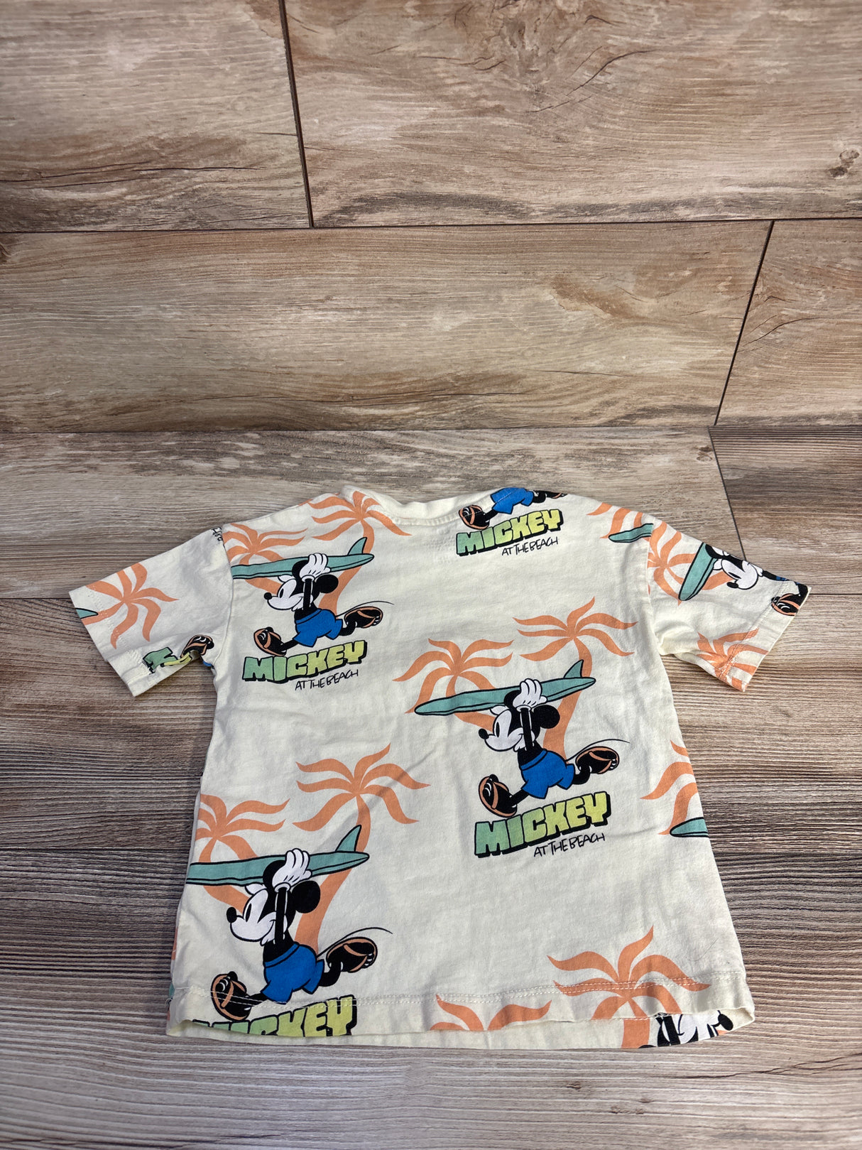 H&M x Disney At The Beach Shirt Ivory sz 3T