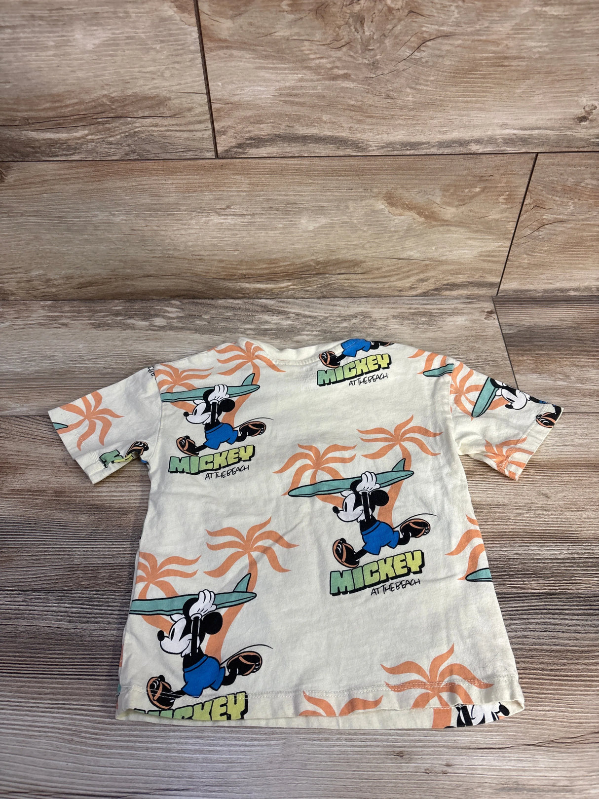 H&M x Disney At The Beach Shirt Ivory sz 3T