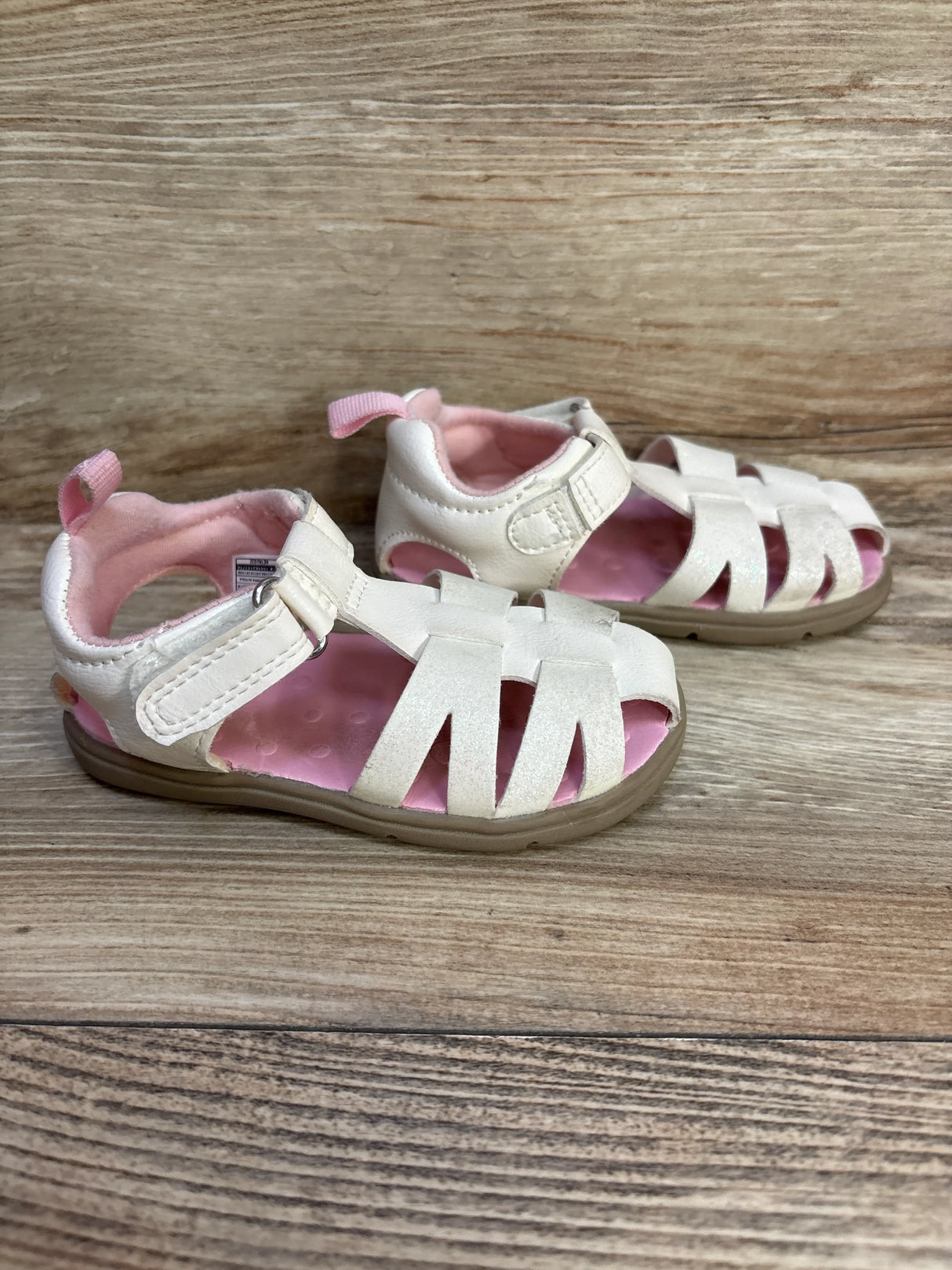 Carter's Girl's Adalyn Sandals White sz 5c - Me n Mommy To Be