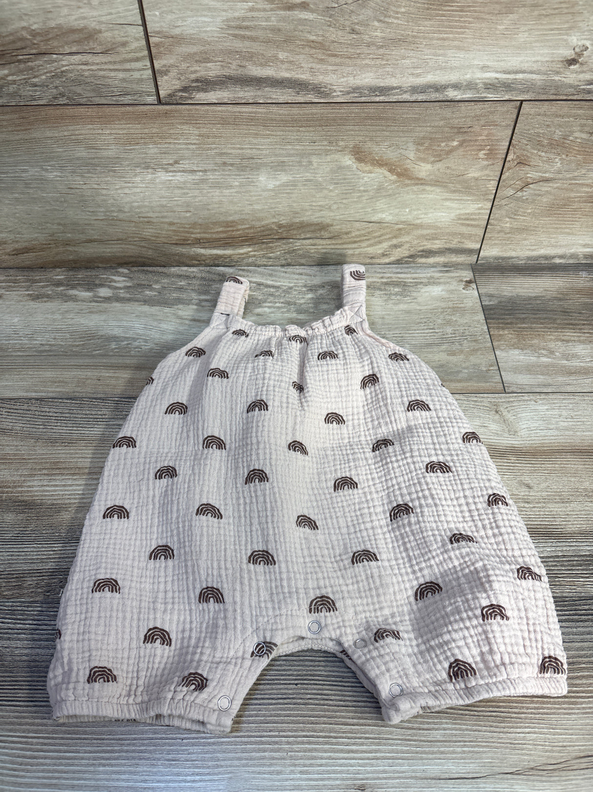Gauze Tank Shortie Romper Brown sz 9-12m