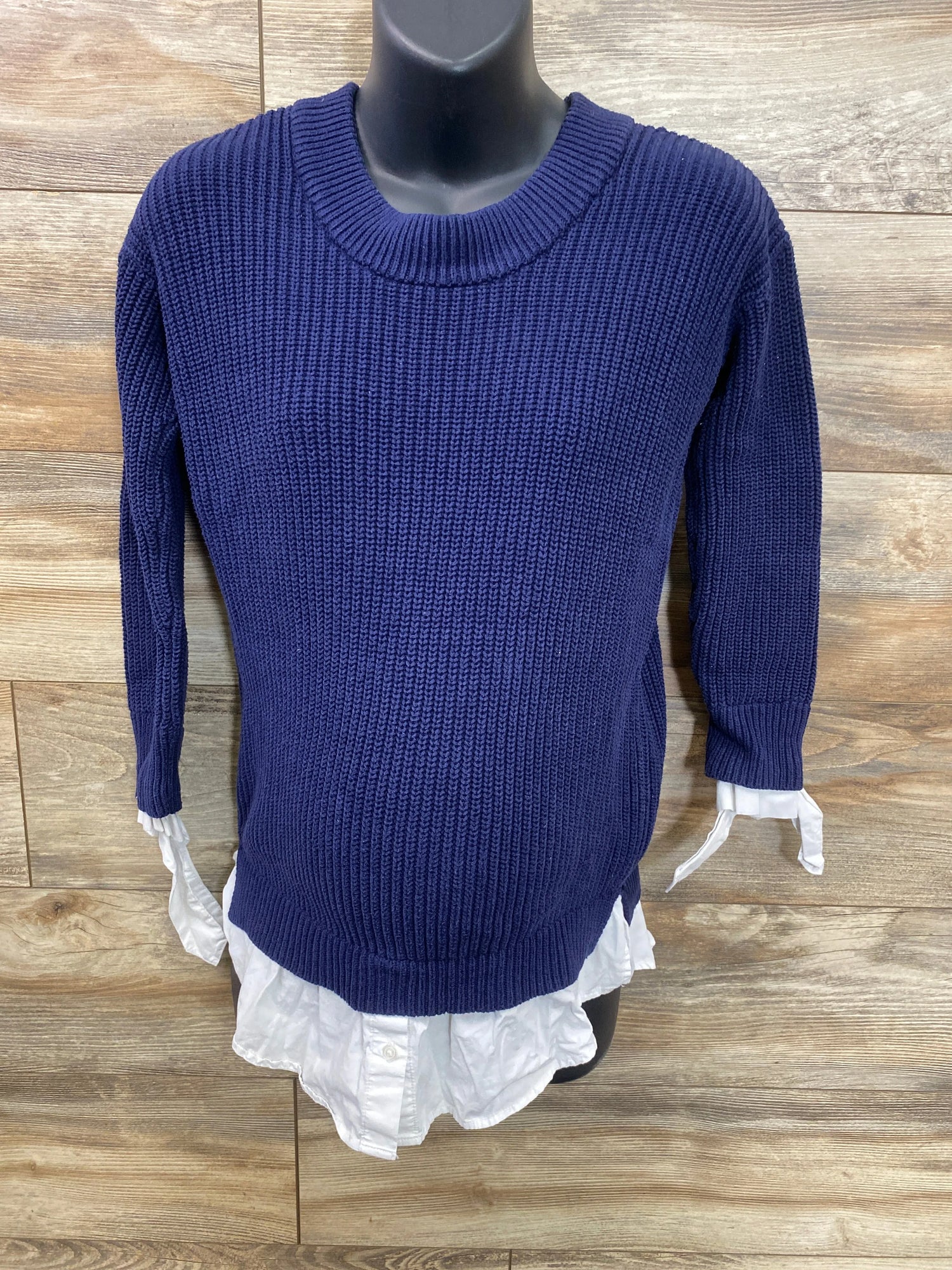 Motherhood Maternity Knit Sweater Navy sz XS - Me n Mommy To Be