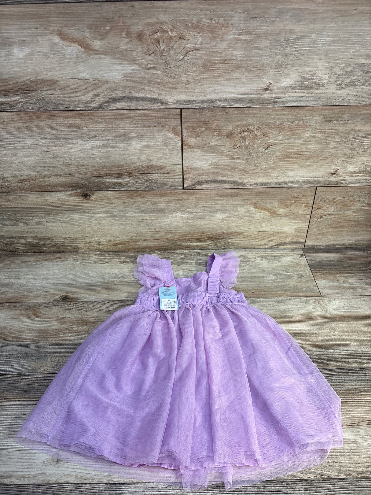 NEW Cat & Jack Lace Tulle Embroidered Dress Lilac sz 3T