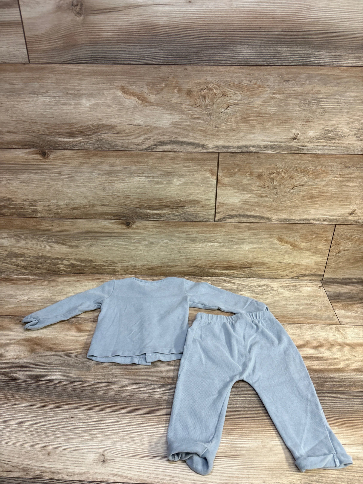 Carter's 2pc Knit Button Front Shirt & Pants Set Blue sz 9m