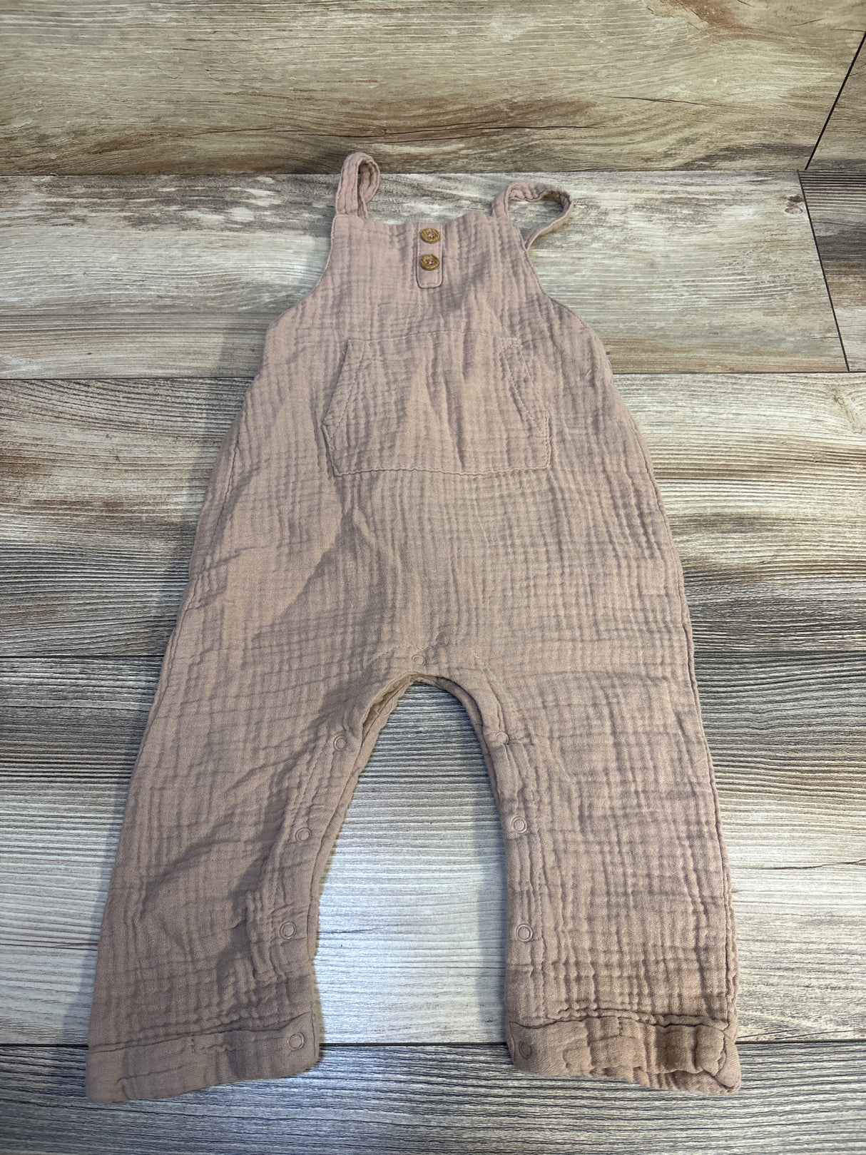 Grayson Collective Gauze Overalls Tan sz 12m