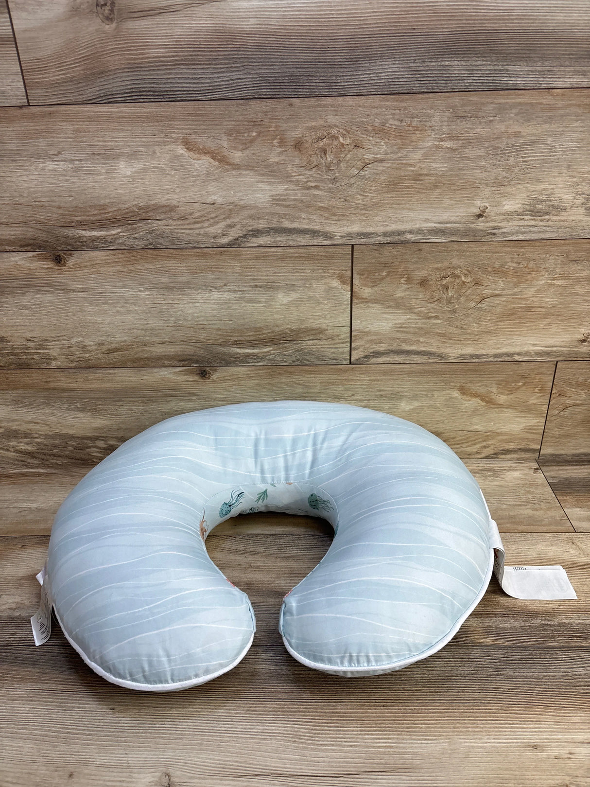 Boppy Nursing Pillow with Ocean Slipcover