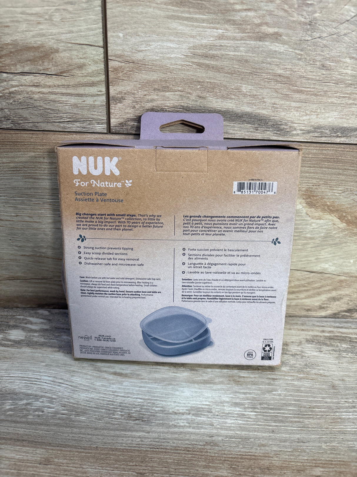 NEW NUK For Nature Suction Plate + Lid
