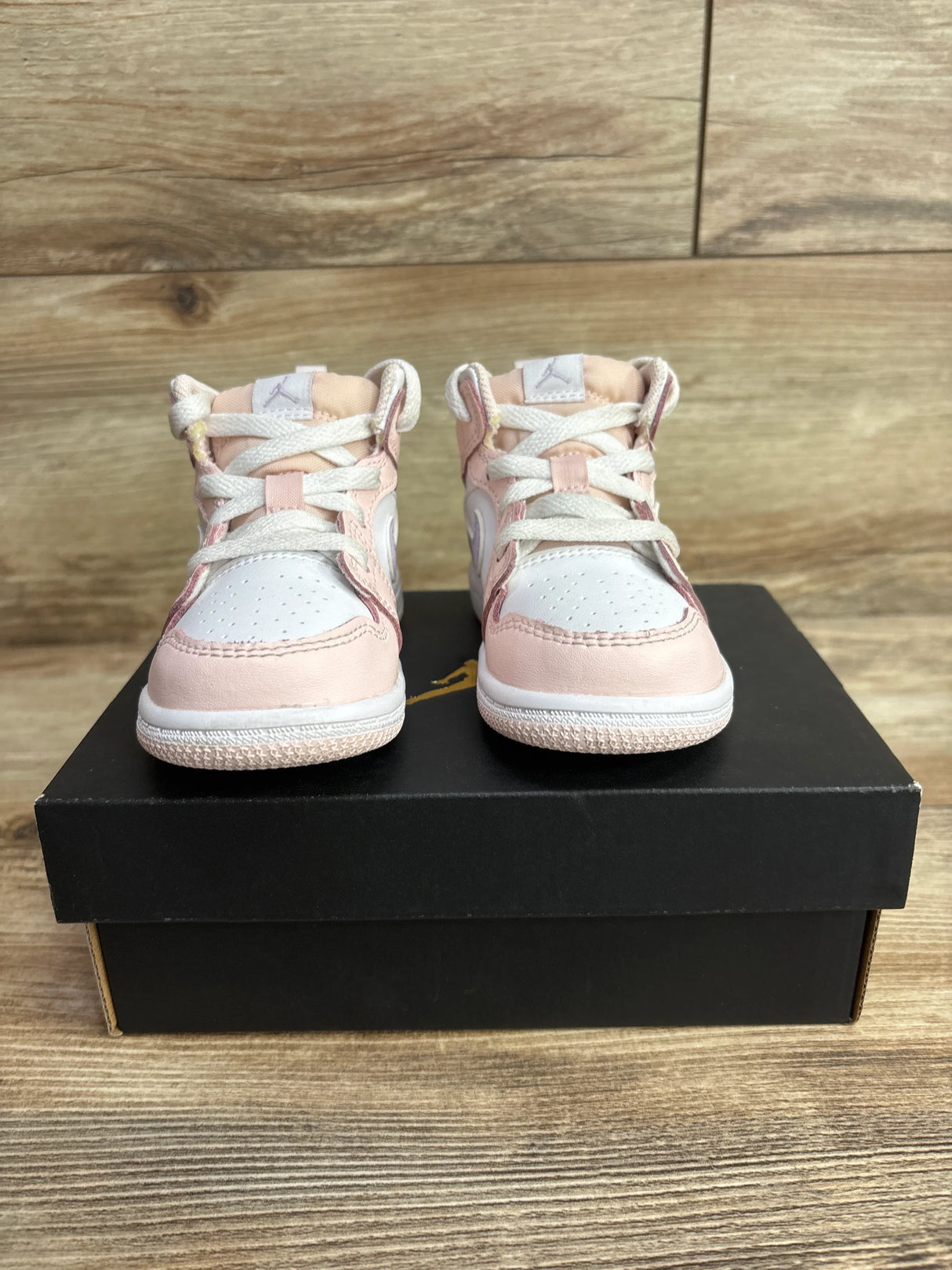 Air Jordan 1 Mid TD 'Pink Wash' Sneakers sz 6c