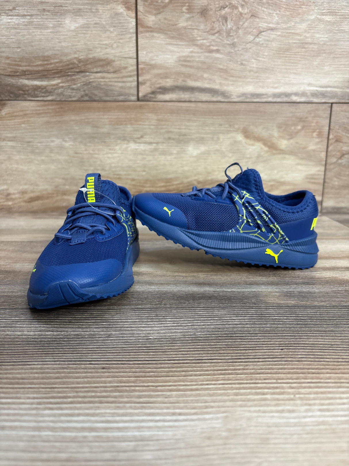 NWOT Puma Pacer Future Scribble Slip On Sneakers, Blue sz 10c