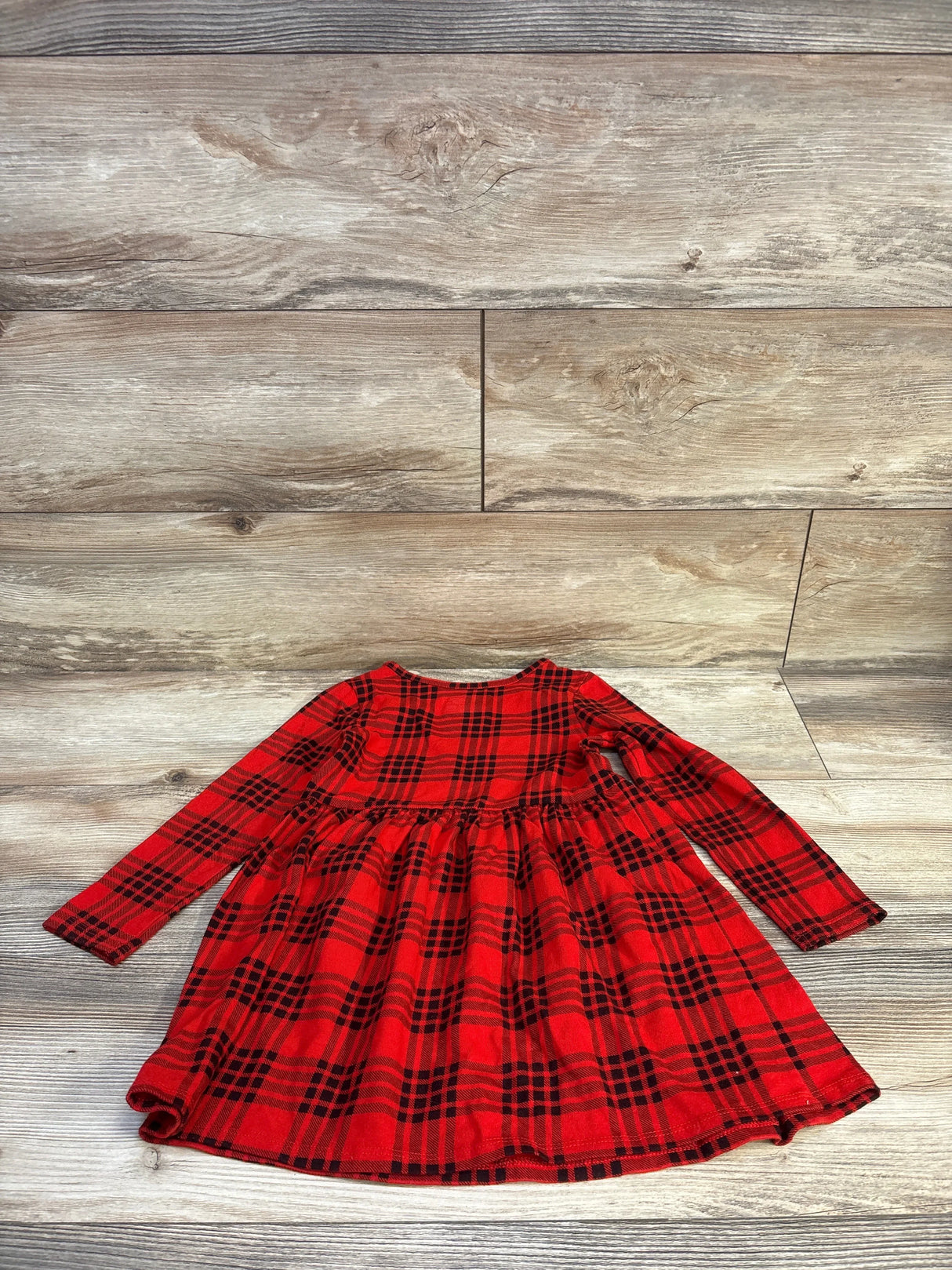 Cat & Jack Plaid Dress Red sz 5T