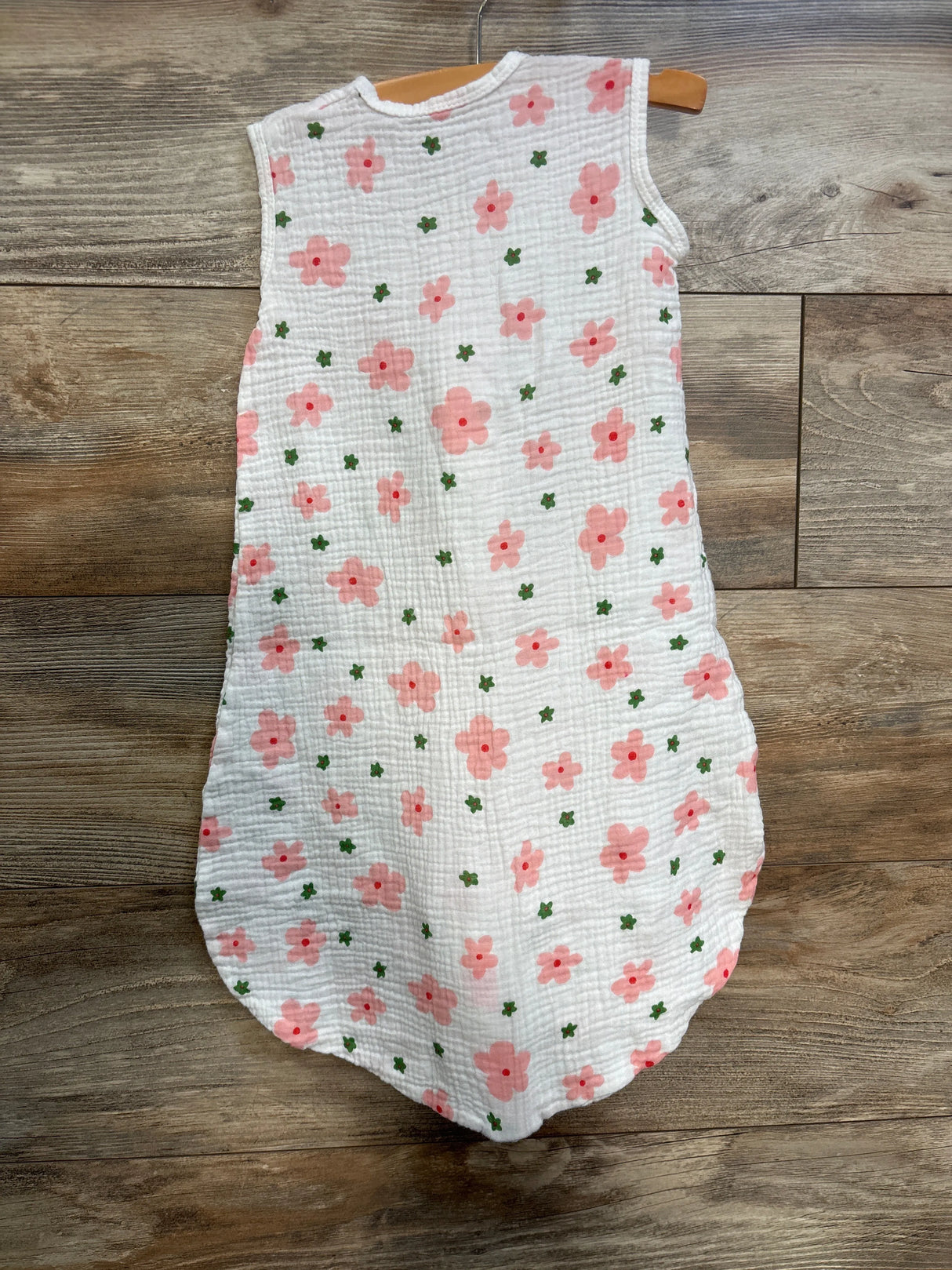 BSTOPPT Gauze Sleep Sack Floral Print White sz Small/0-6m