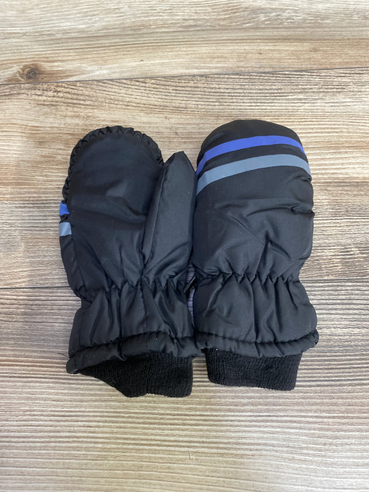 ThermaWear Kid's Ski Striped Black Mittens OSFM (1-3Y)