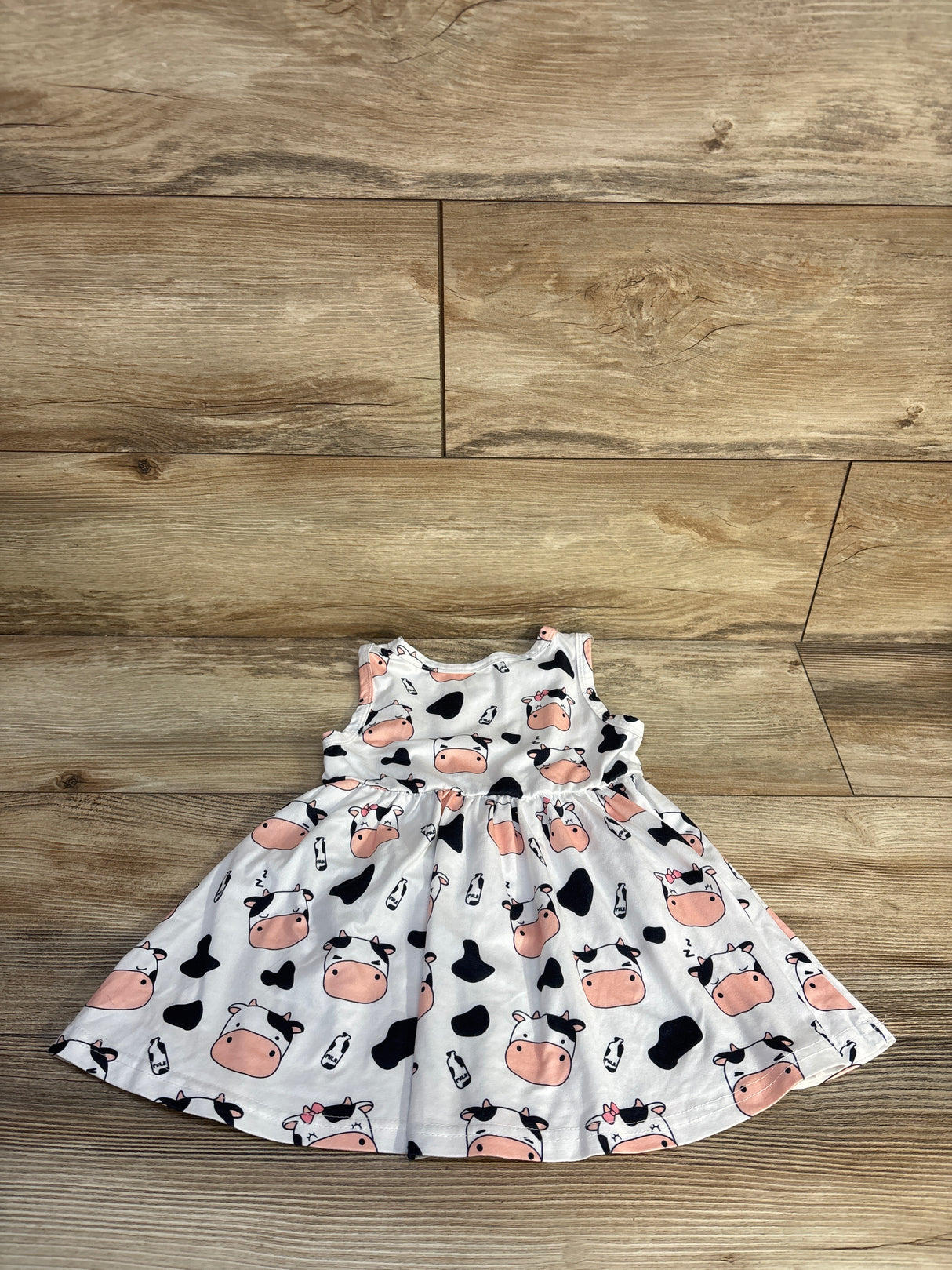 Shein Cow Print Dress White sz 12-18m