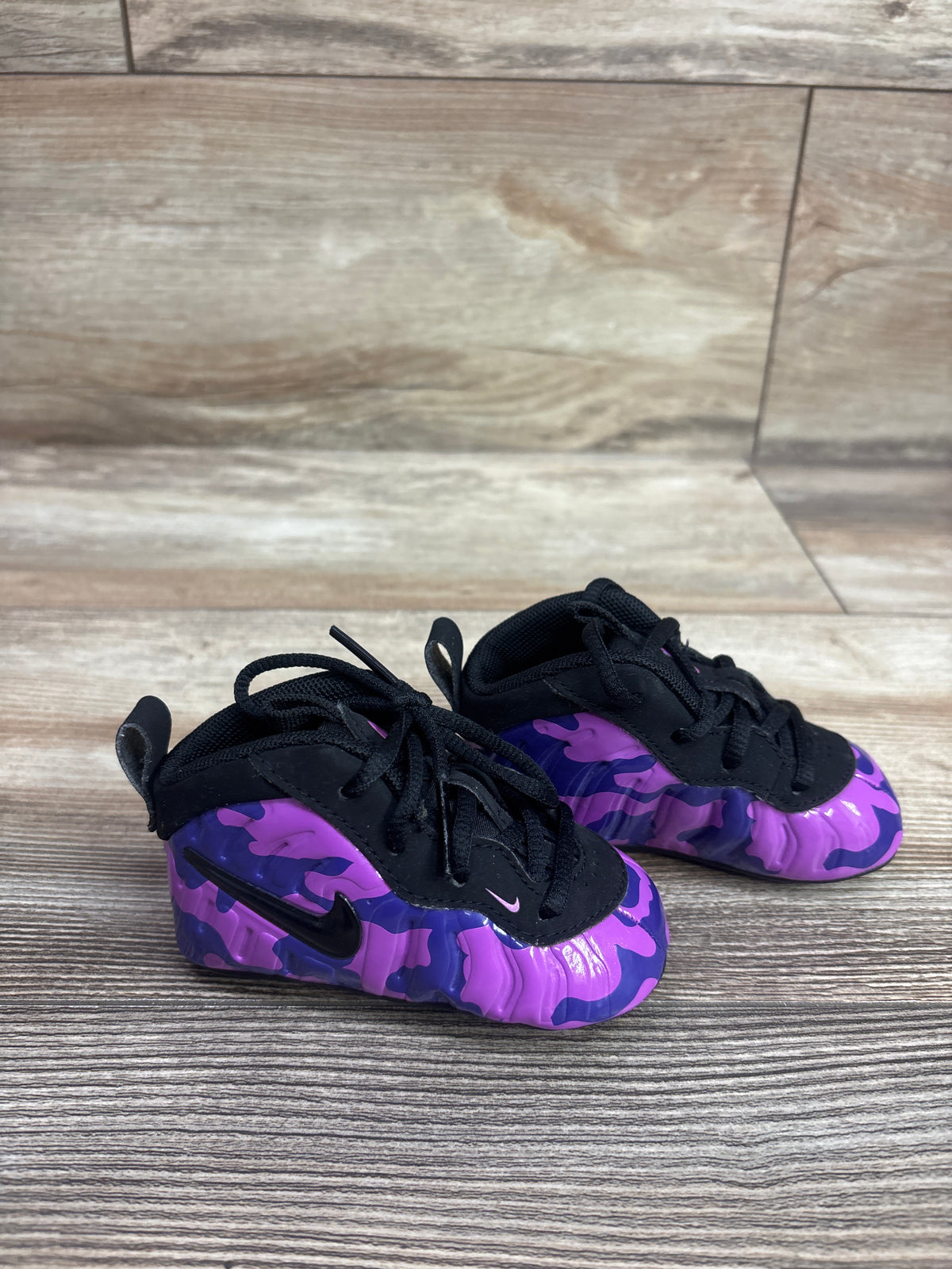 Nike Little Posite Pro Crib 'Hyper Violet' Sneakers sz 3c