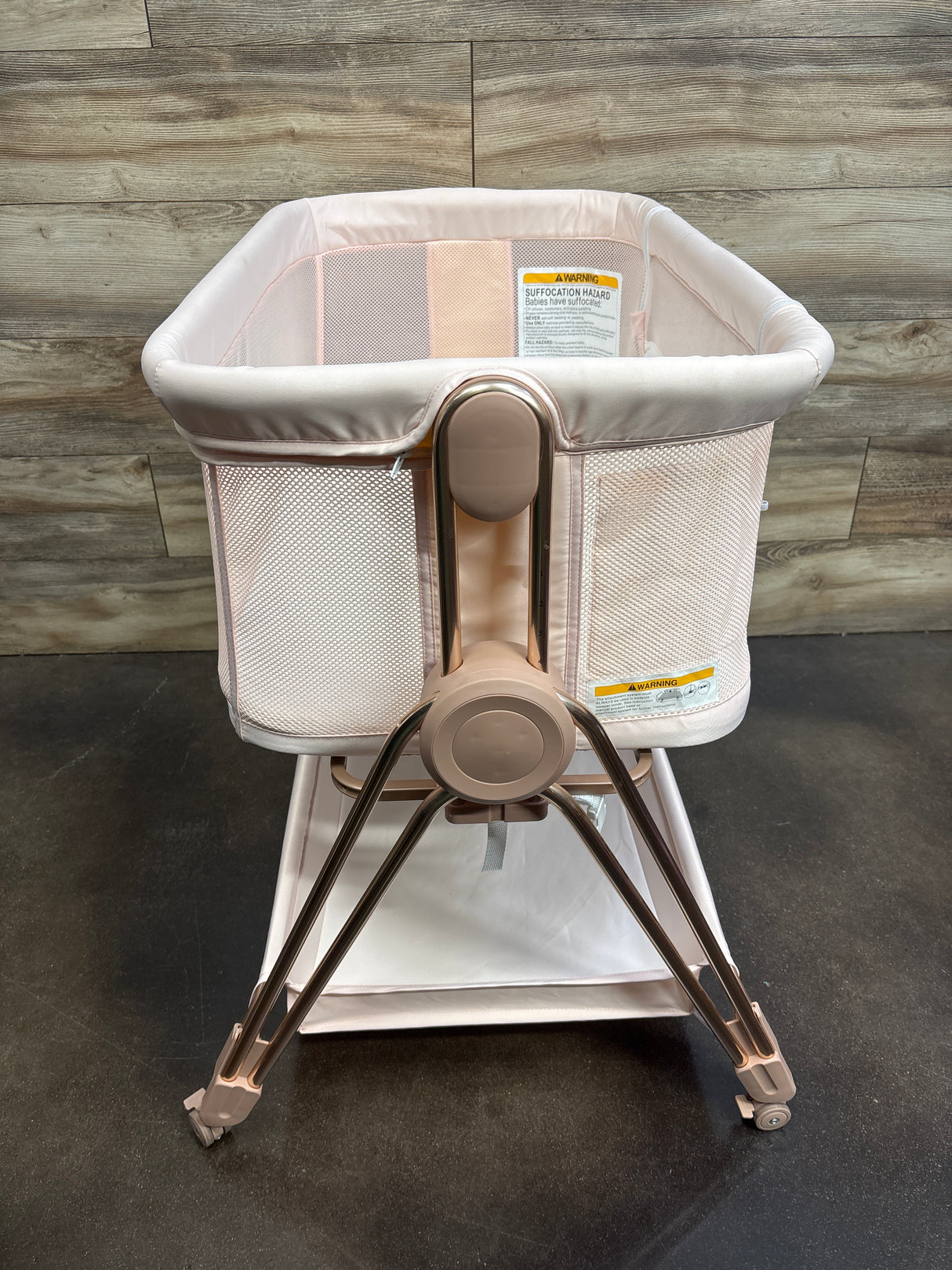 KOOLABABY Baby Bassinet Bedside Sleeper in Pink