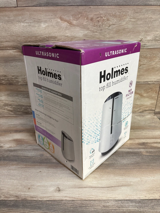 NEW Holmes 1-Gallon Top-Fill Ultrasonic Cool-Mist Humidifier - Me n Mommy To Be