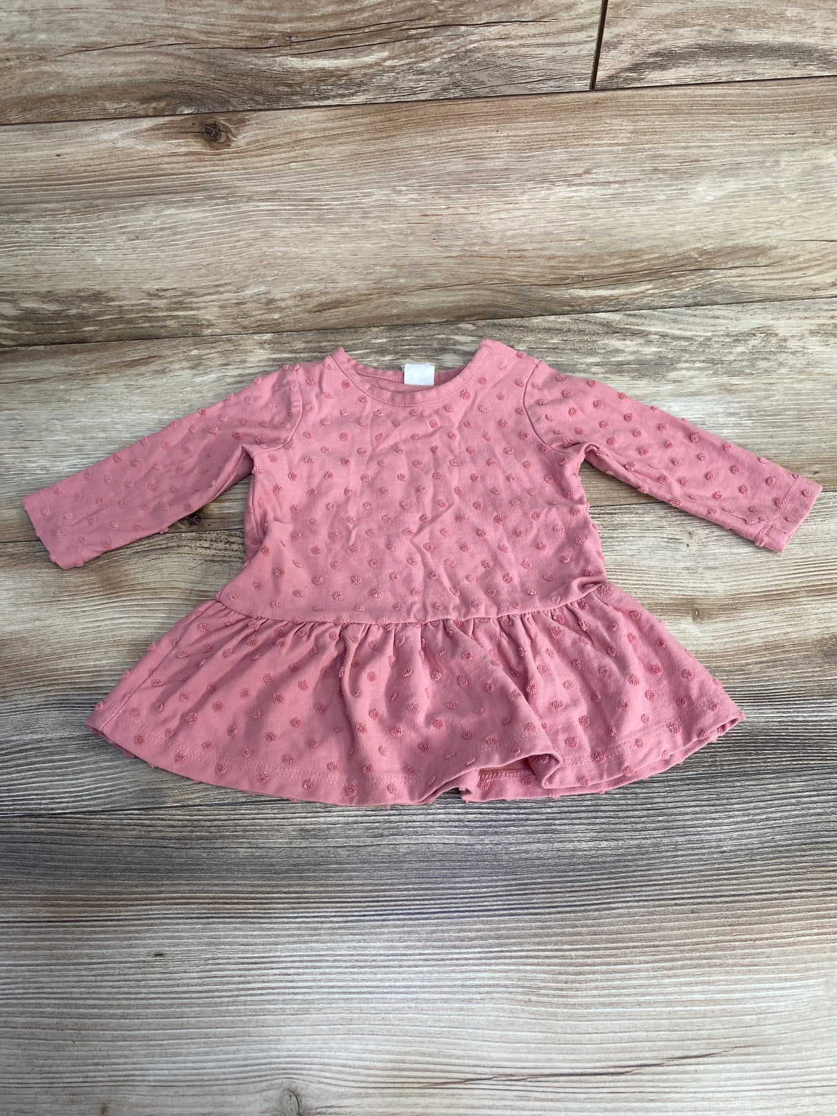 H&M Textured Dress Pink sz 6m - Me n Mommy To Be
