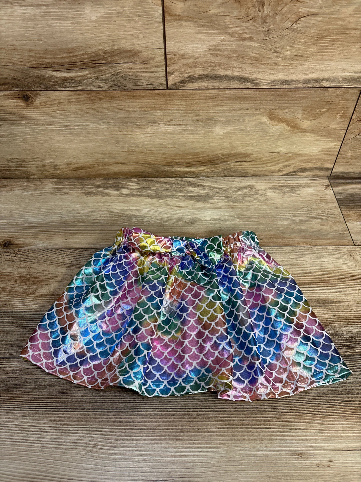 Zcaynger Metallic Mermaid Skirt Pink sz 2-3T