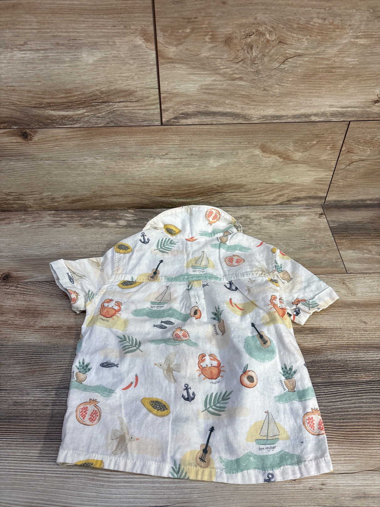 Little Co Button-Up Shirt White sz 3T