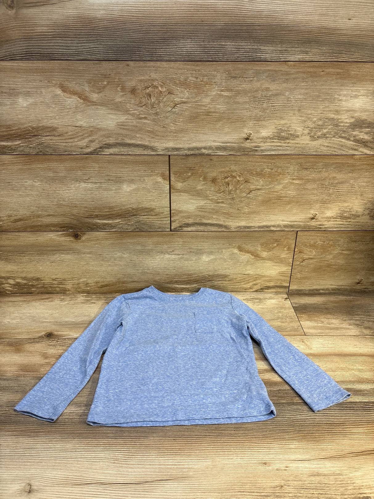 Cat & Jack Long Sleeve Pocket Shirt Blue sz 5T