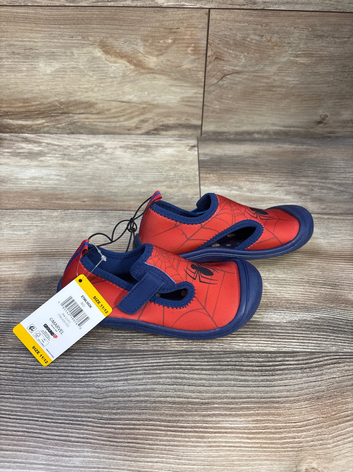 NEW Ground Up Marvel Spider-Man Water Shoes Red sz 11/12c