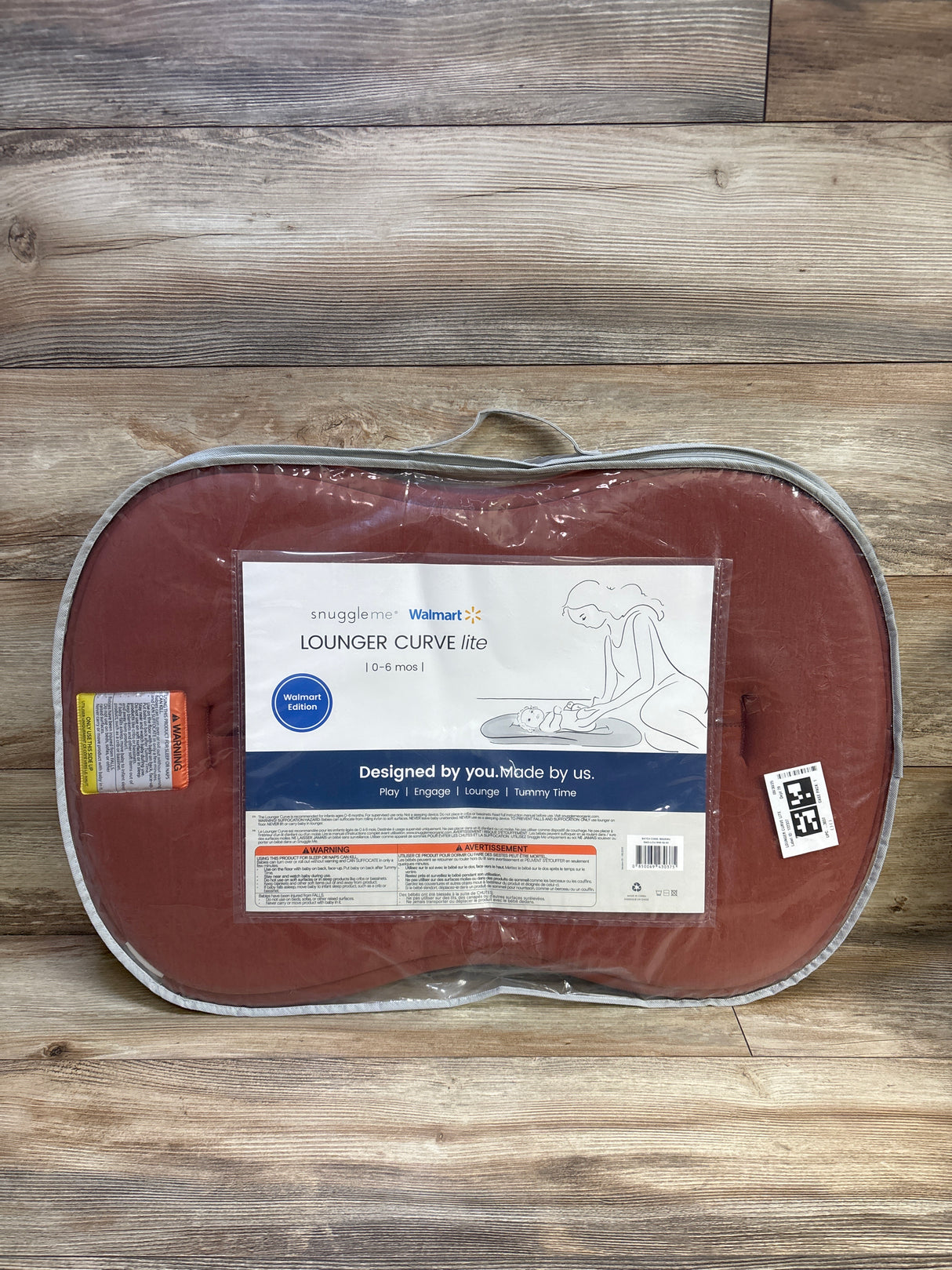 NEW Snuggle Me Curve Lite Baby Lounger with Gingerbread Cover