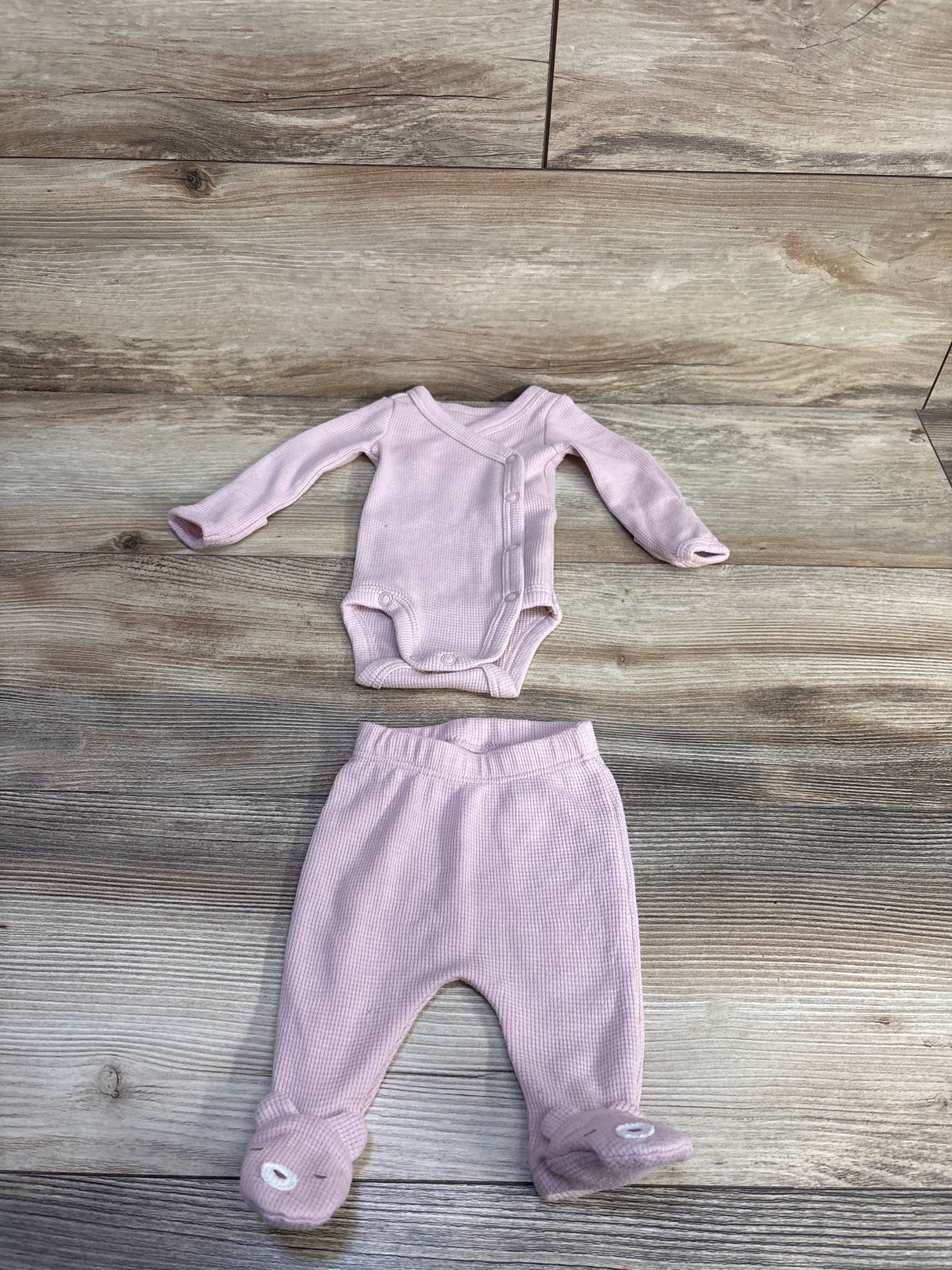 Just One You 2pc Waffle Kimono Set Pink sz Preemie