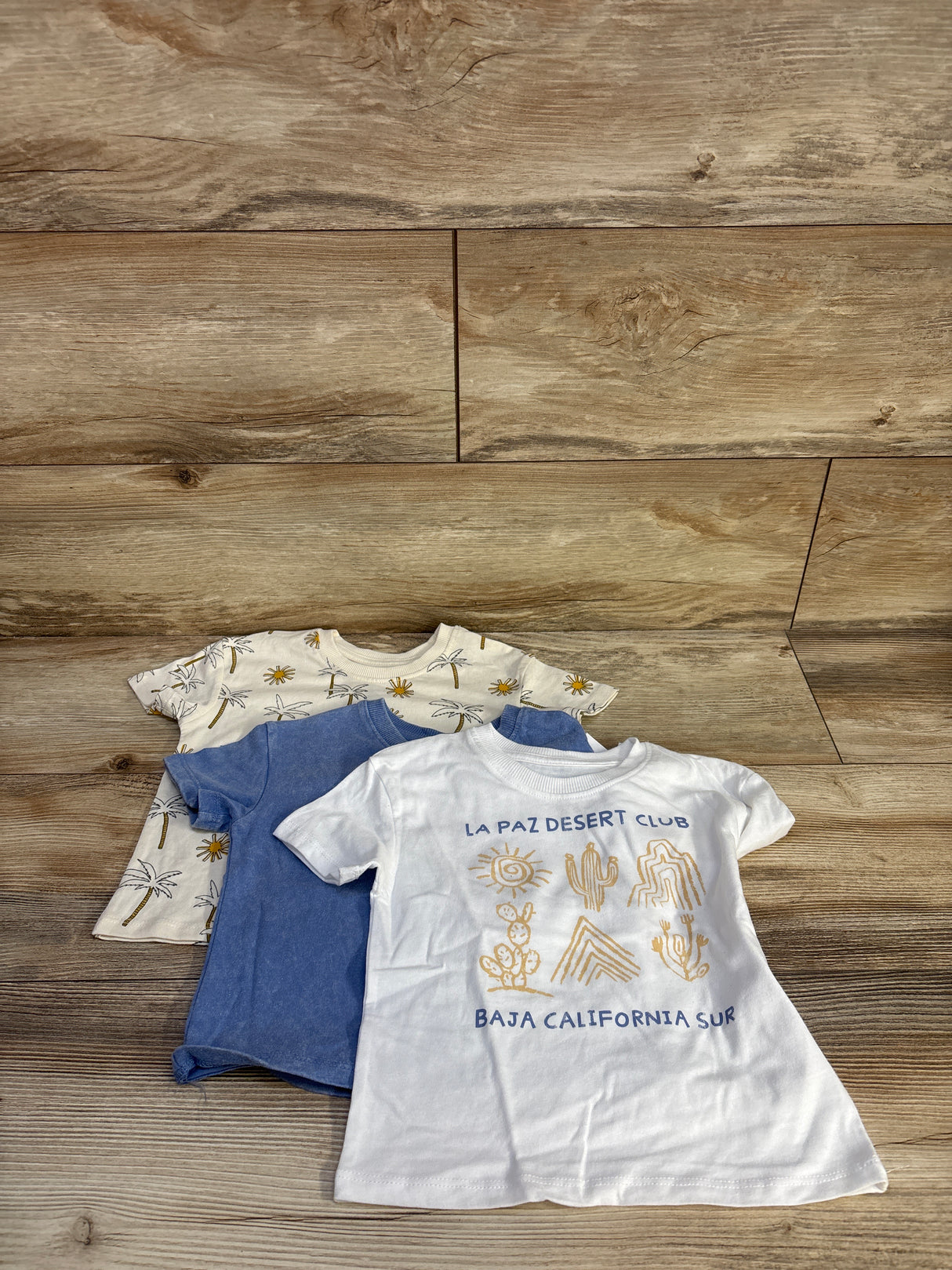 NEW Grayson Mini 3pk Short Sleeve Shirts Ivory sz 18m