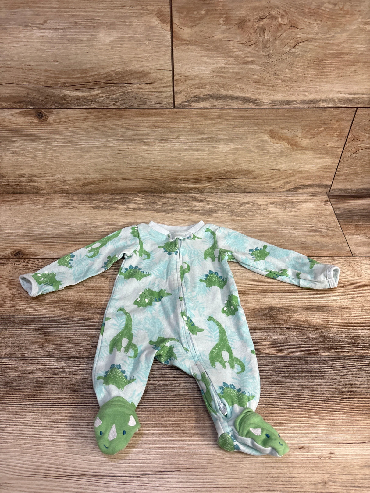 Carter's Dinosaur Sleeper Mint sz Newborn