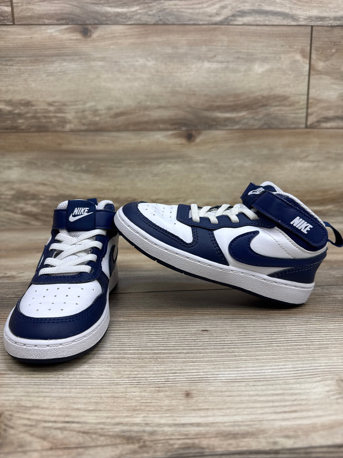 Nike Court Borough Mid 2 TD 'White Signal Blue' Sneakers sz 10c