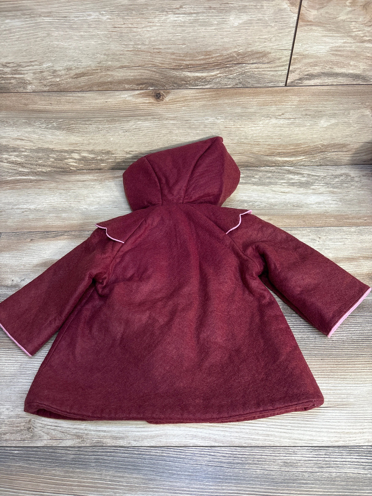 Little Goodall Owl Jacket Maroon sz 12m - Me n Mommy To Be