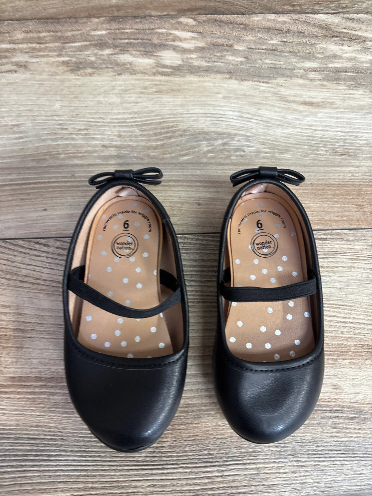 Wonder Nation Bow Ballet Flats sz 6c