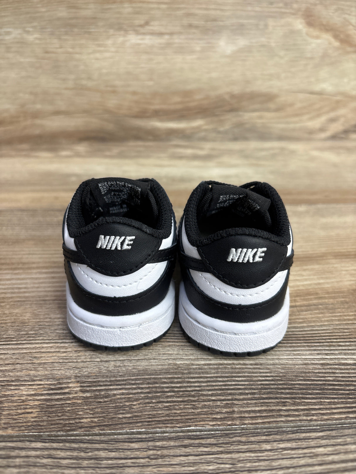 Nike Dunk Low TD 'Black White' Sneakers sz 3c