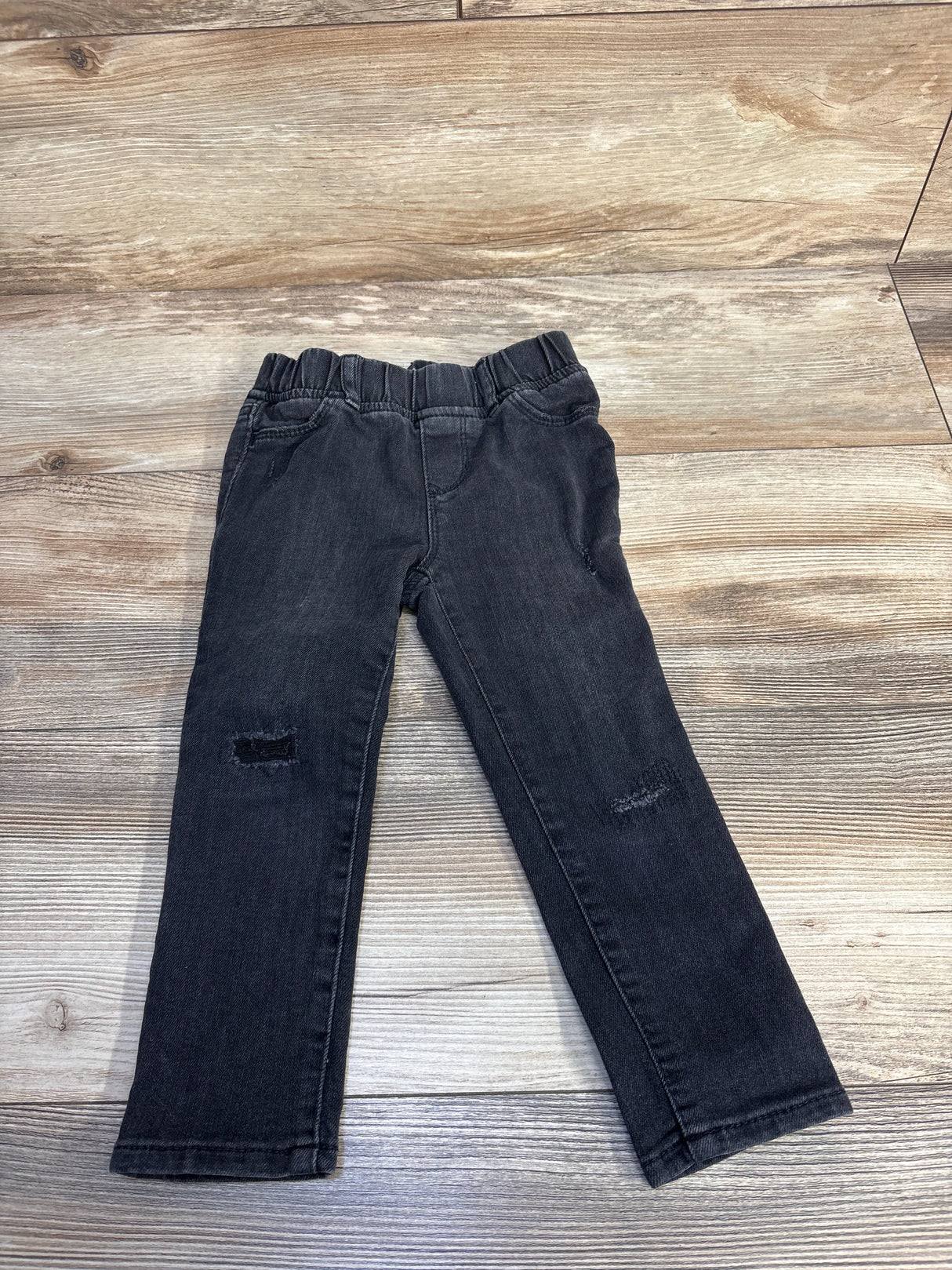 Baby Gap Denim Distressed Pull On Jeans Black sz 3T