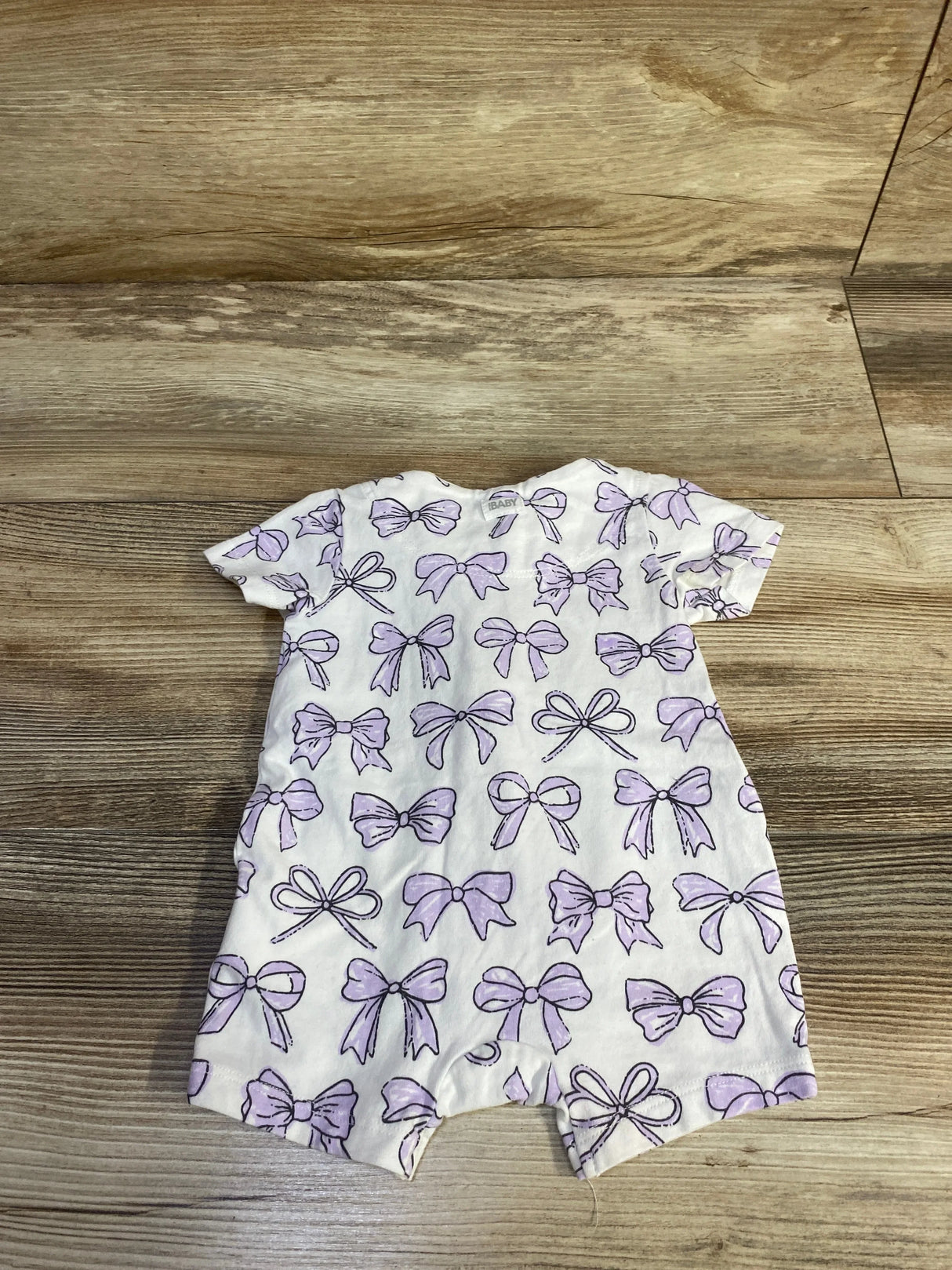 Cotton On Baby Bow Print Sleep Romper White sz Newborn