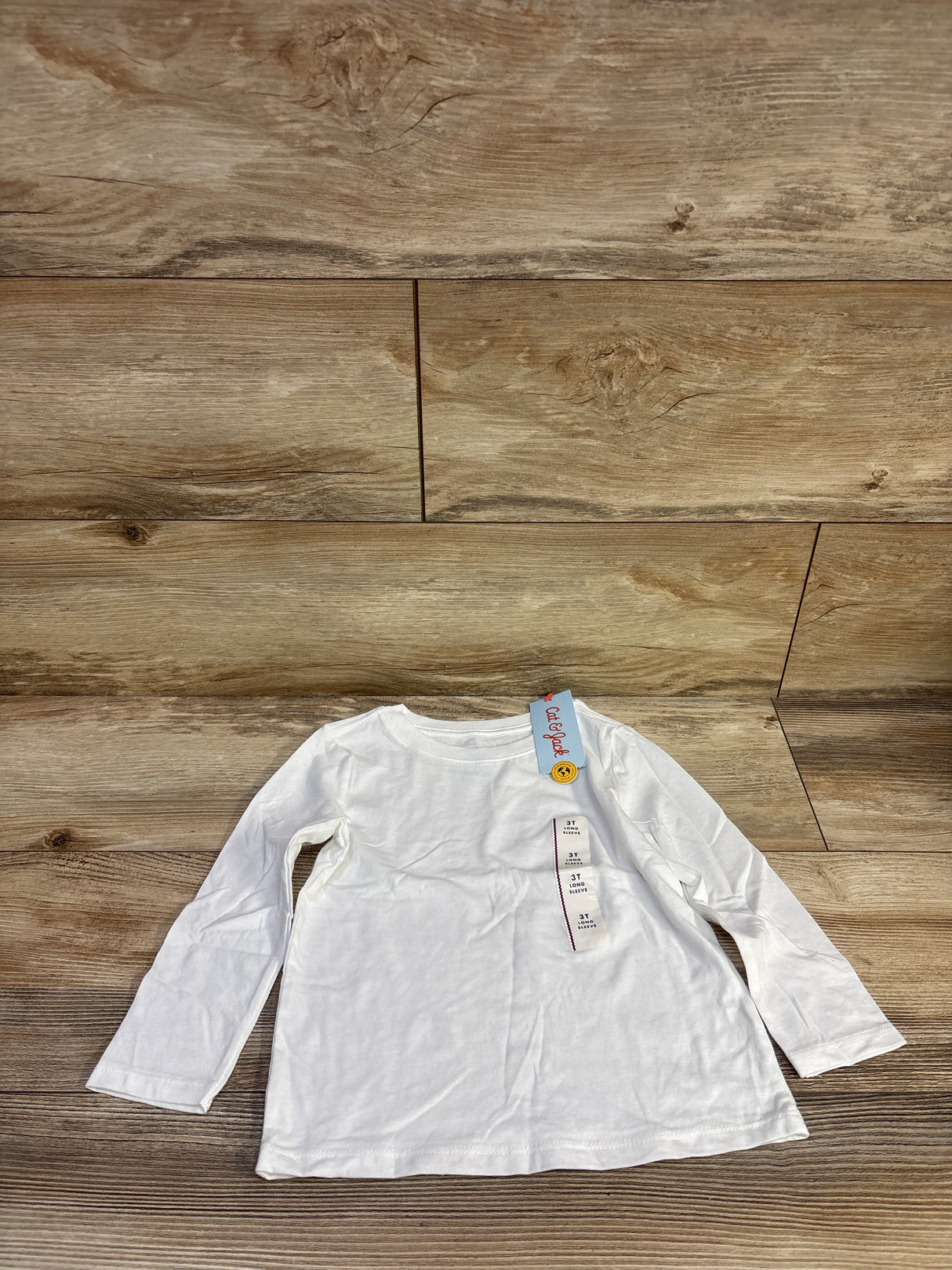 NEW Cat & Jack Long Sleeve Shirt White sz 3T