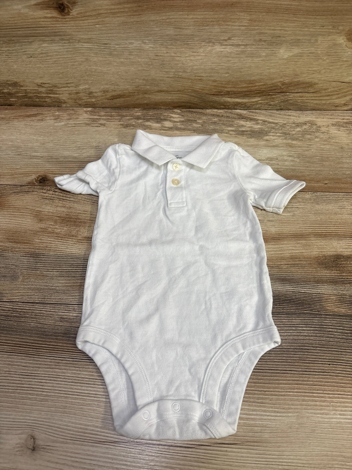 OshKosh Polo Bodysuit White sz 18m