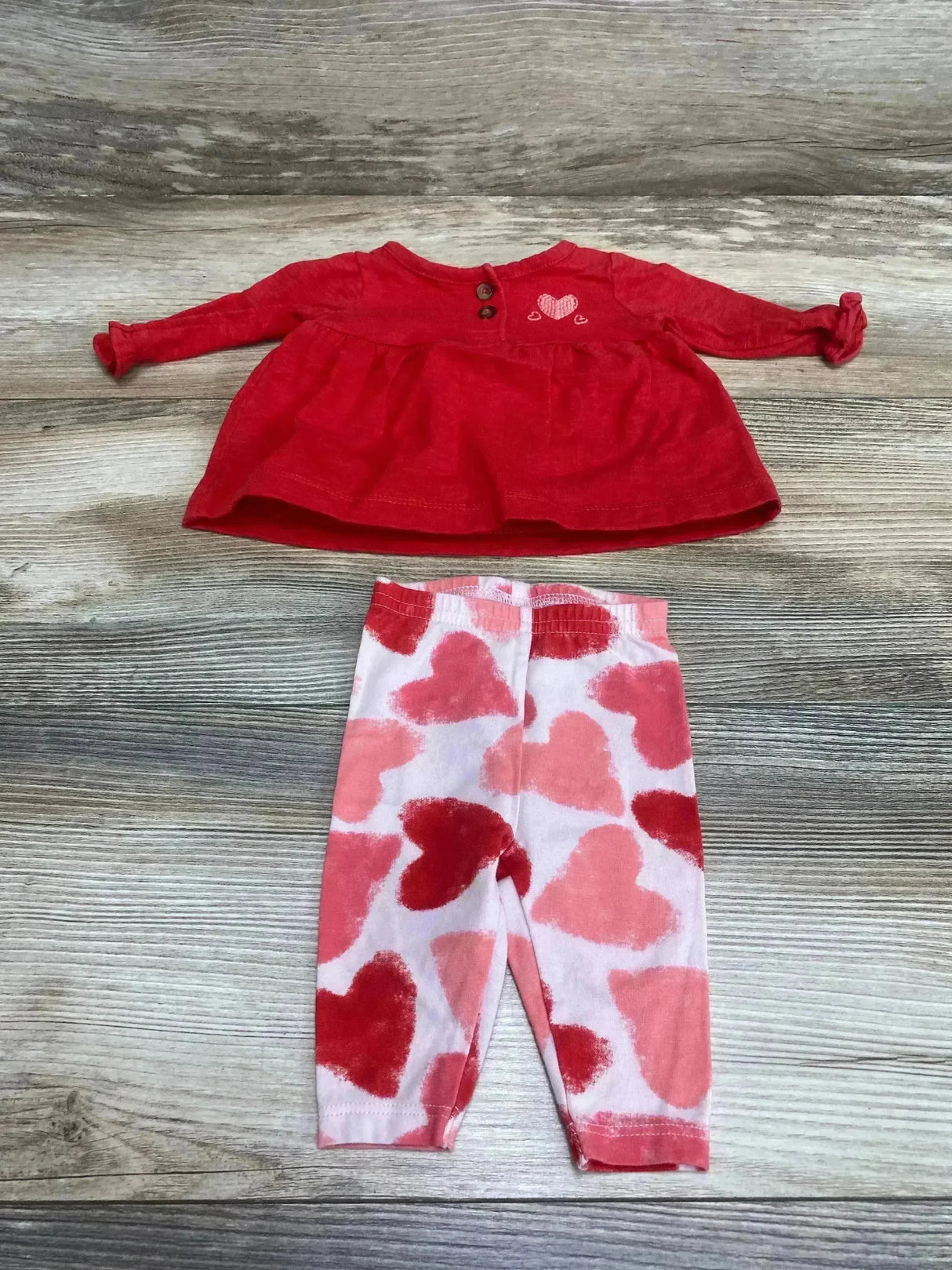 Just One You 2pc Henley Top & Leggings Red sz Newborn - Me n Mommy To Be