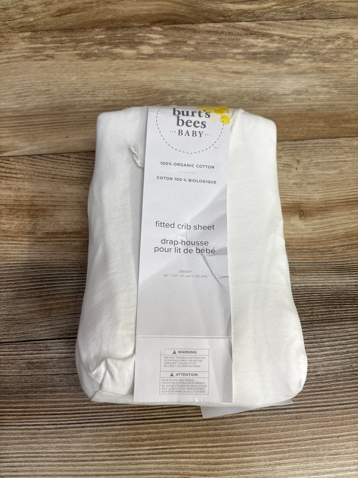 NEW Burt's Bees Baby Fitted Jersey Crib Sheet