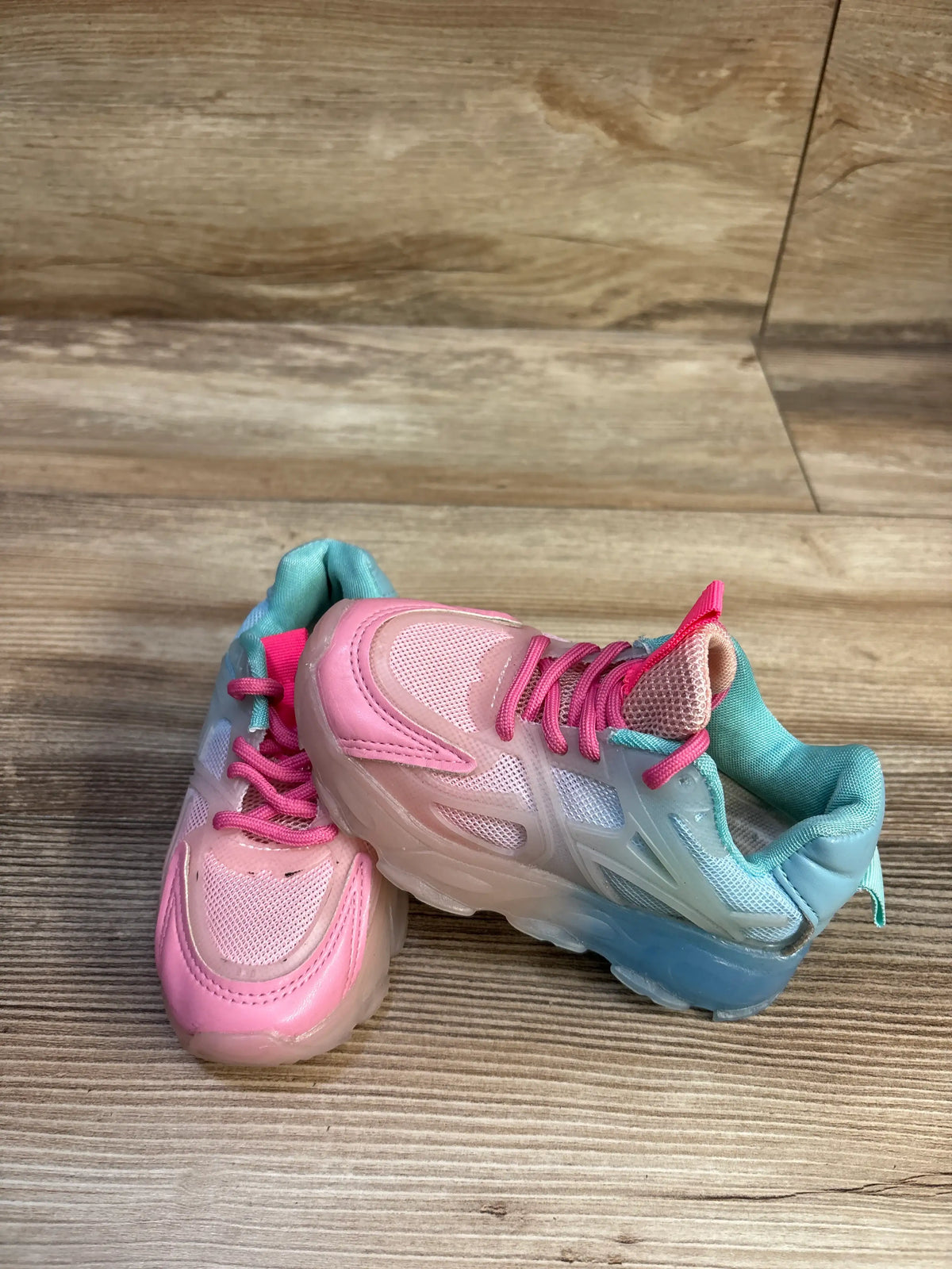 Mix&Max Ombre Light-Up Sneakers Pink sz 9c
