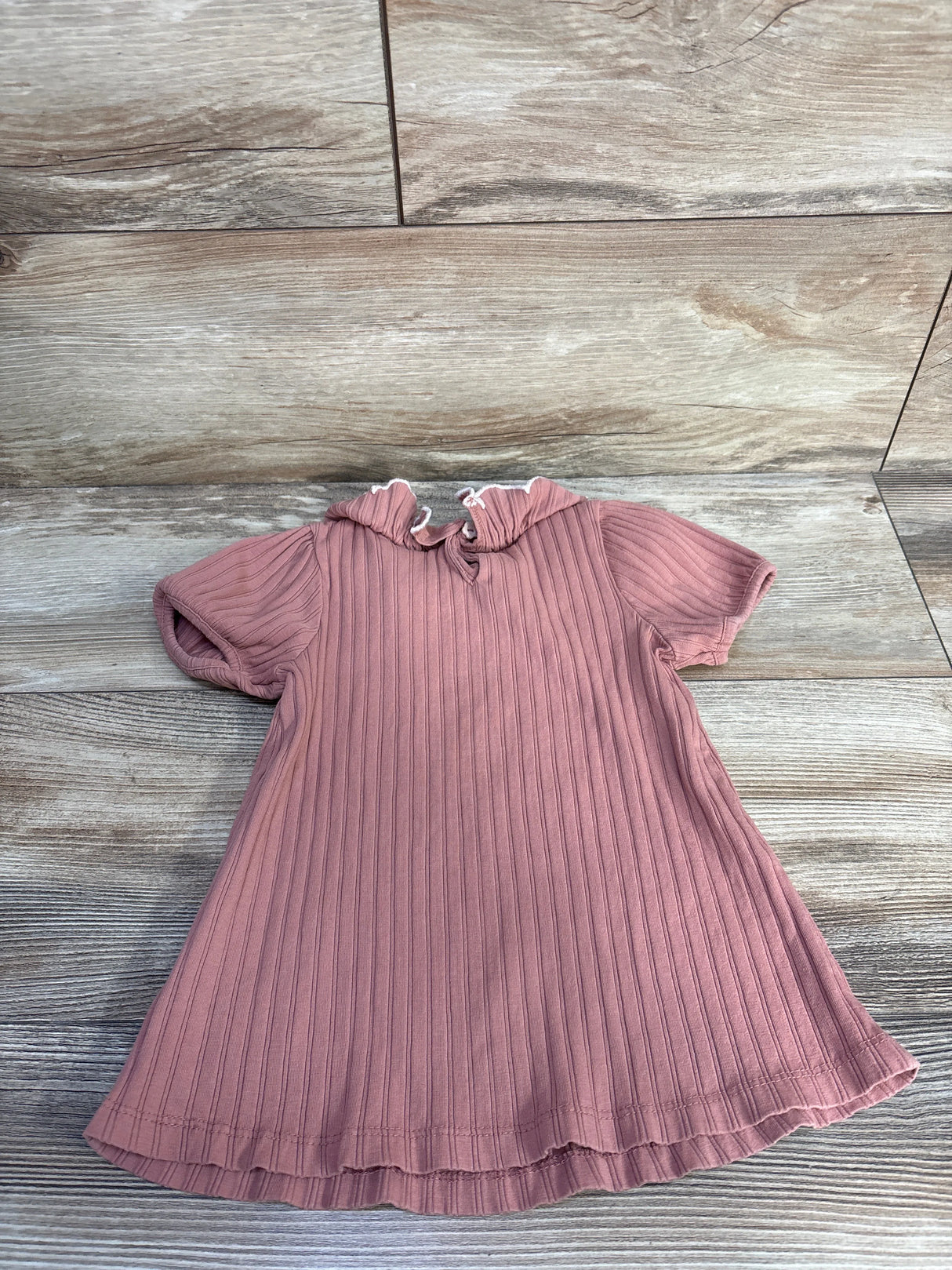 Cynthia Rowley Ribbed Collar Shirt Dusty Rose sz 5/6T