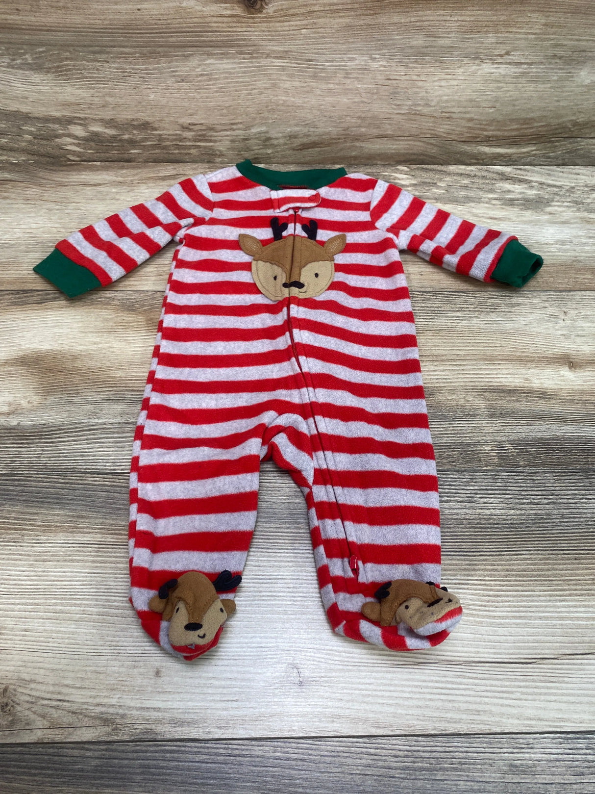 Just One You Striped Blanket Sleeper Red sz 3m - Me n Mommy To Be