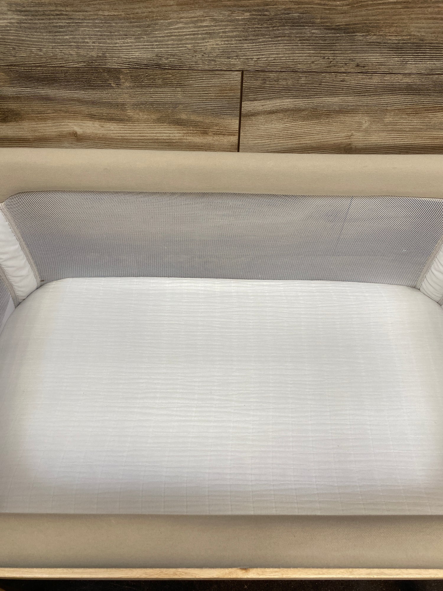 Baby Delight Heirloom Willow Wood Bassinet in Organic Oat