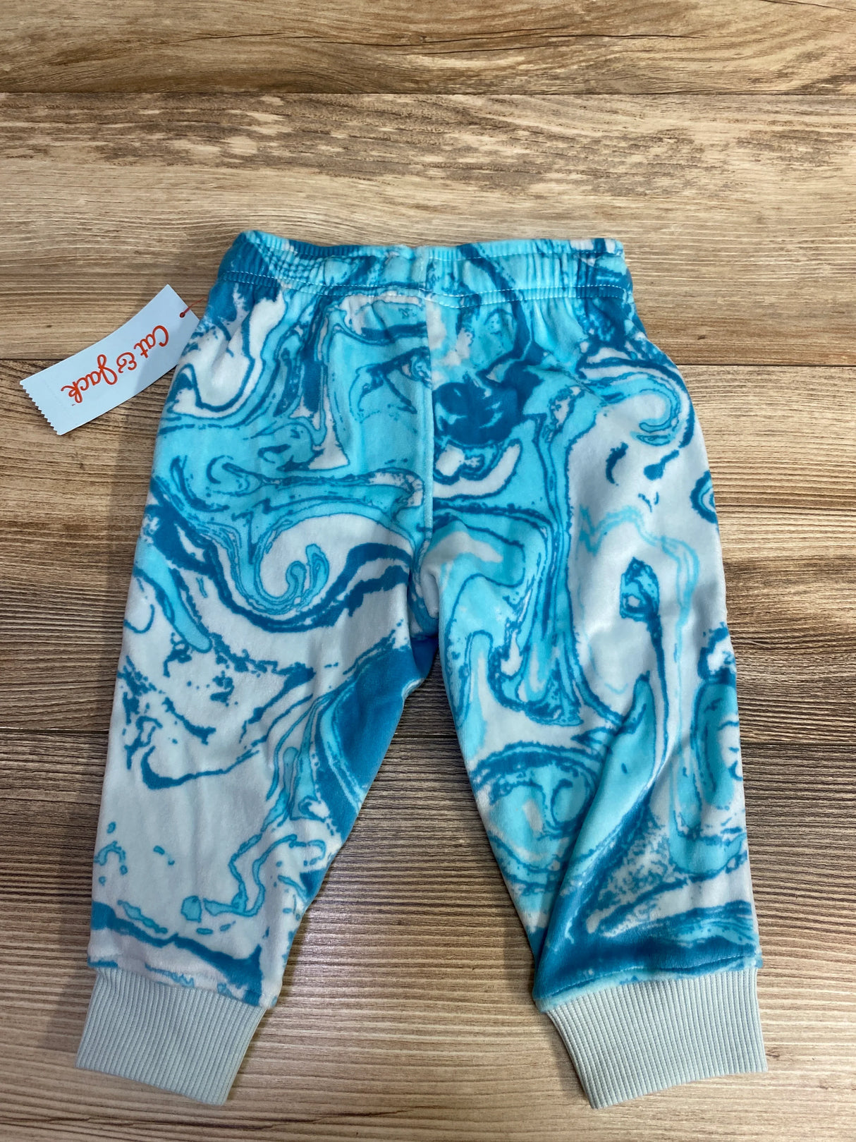 NEW Cat & Jack Velour Pants Blue sz 12m