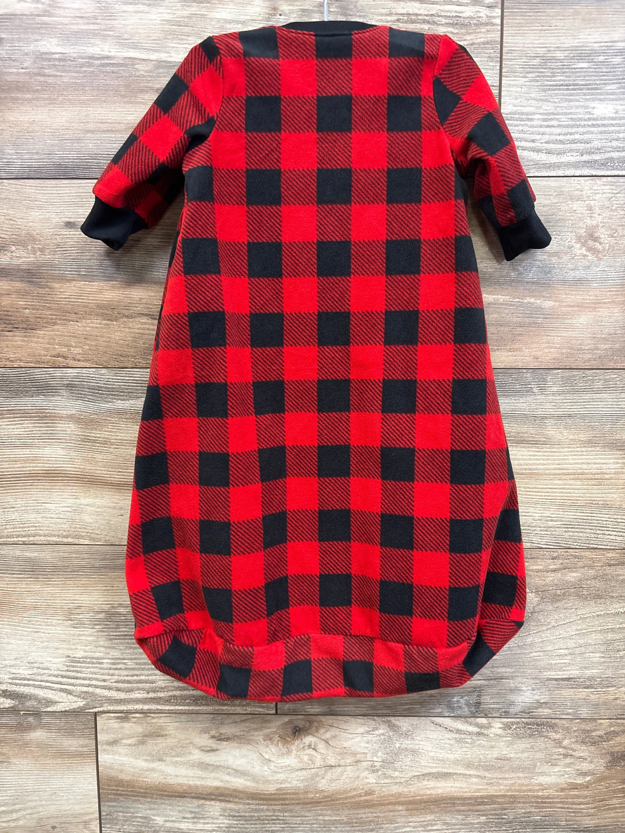 Carter's Buffalo Plaid Fleece Sleep Sack Red sz 3-6m