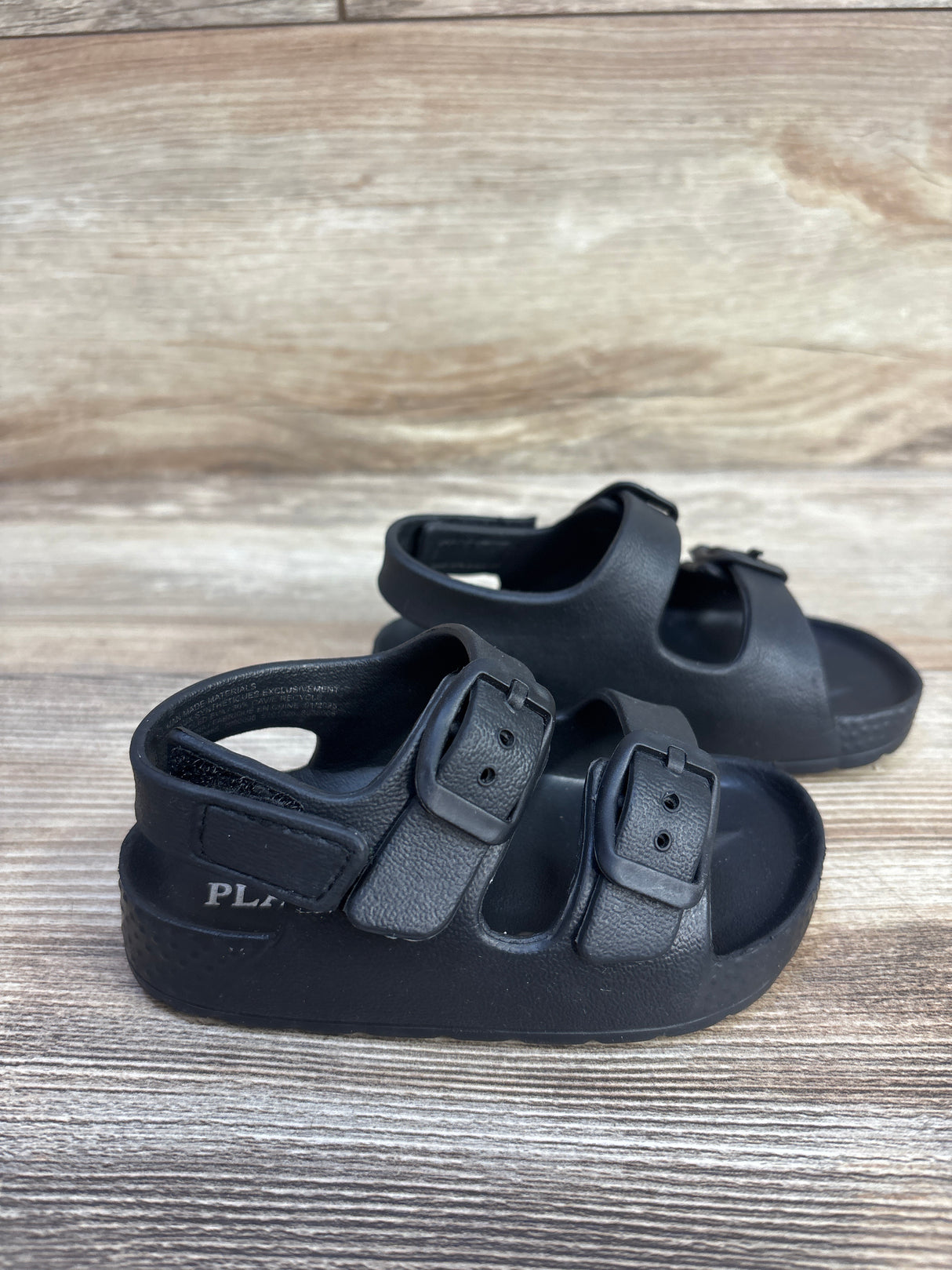 Children's Place Double Buckle Sandals Black sz 5c
