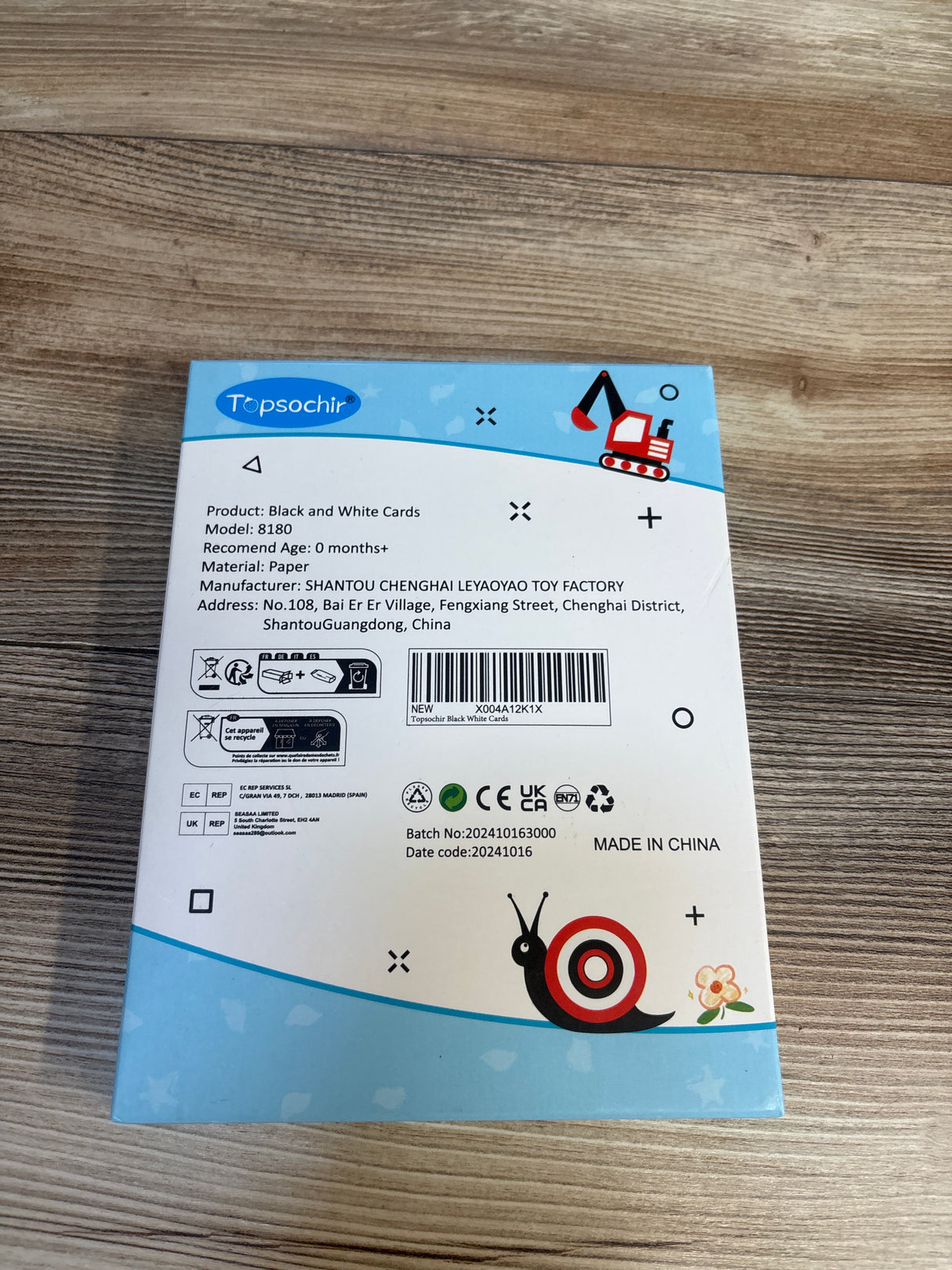 Topsochir Sensory, Development, Fun Look, Learn & Grow Baby's First Booklet