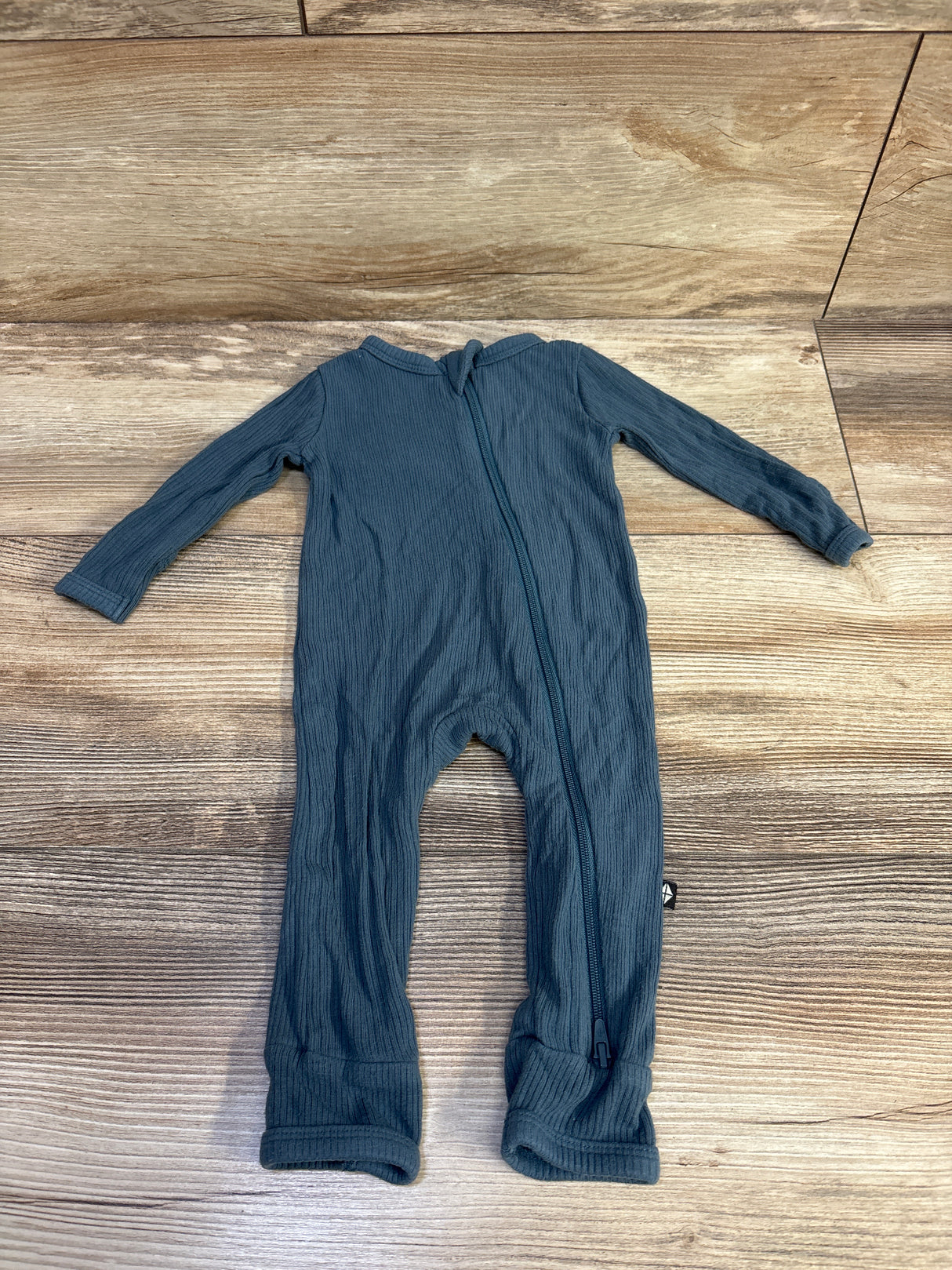 Kyte Baby Ribbed Footless Zippered Bamboo Sleeper Blue sz 0-3m