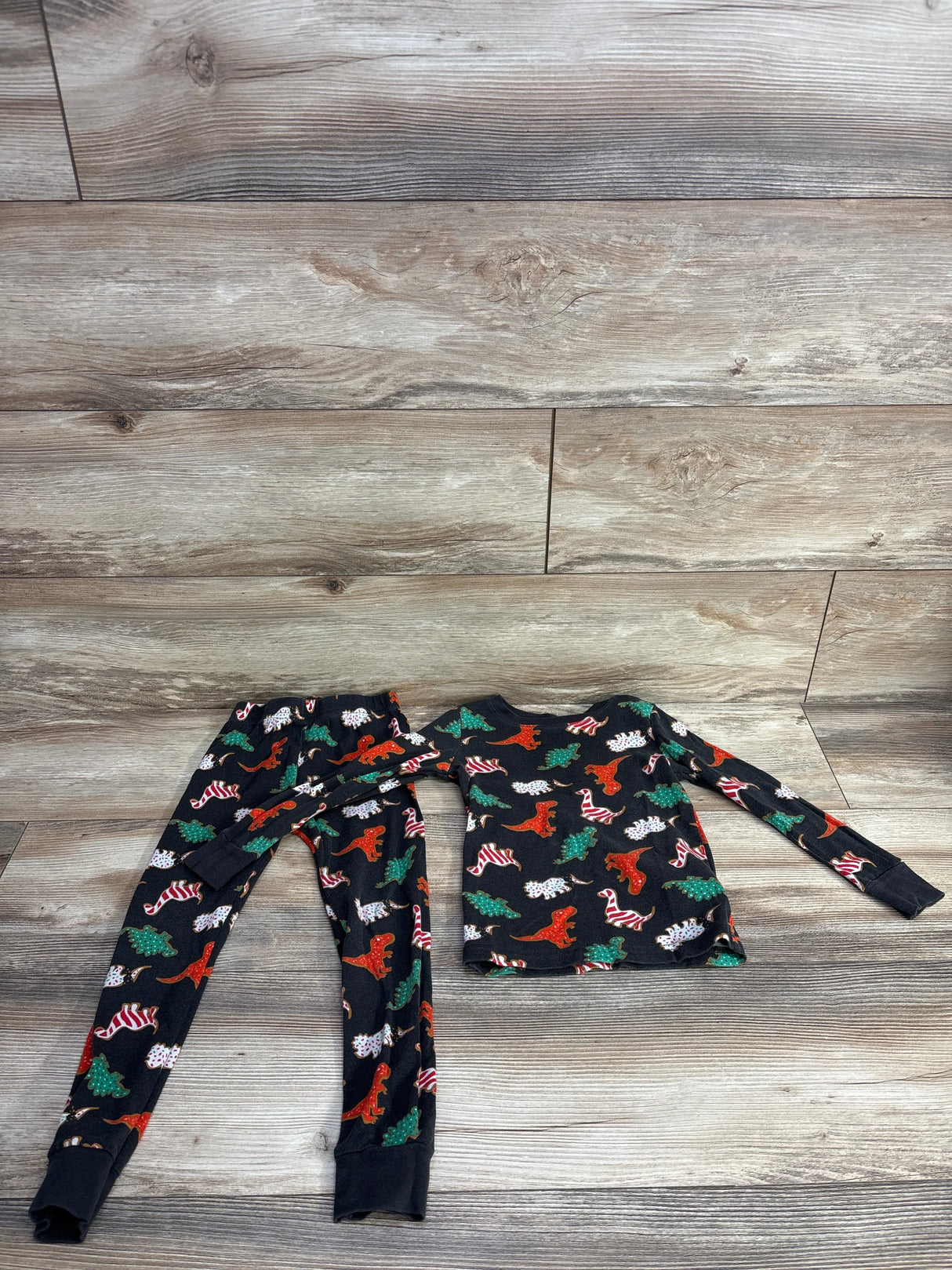 Old Navy 2pc Christmas Pajama Set Grey sz 5T